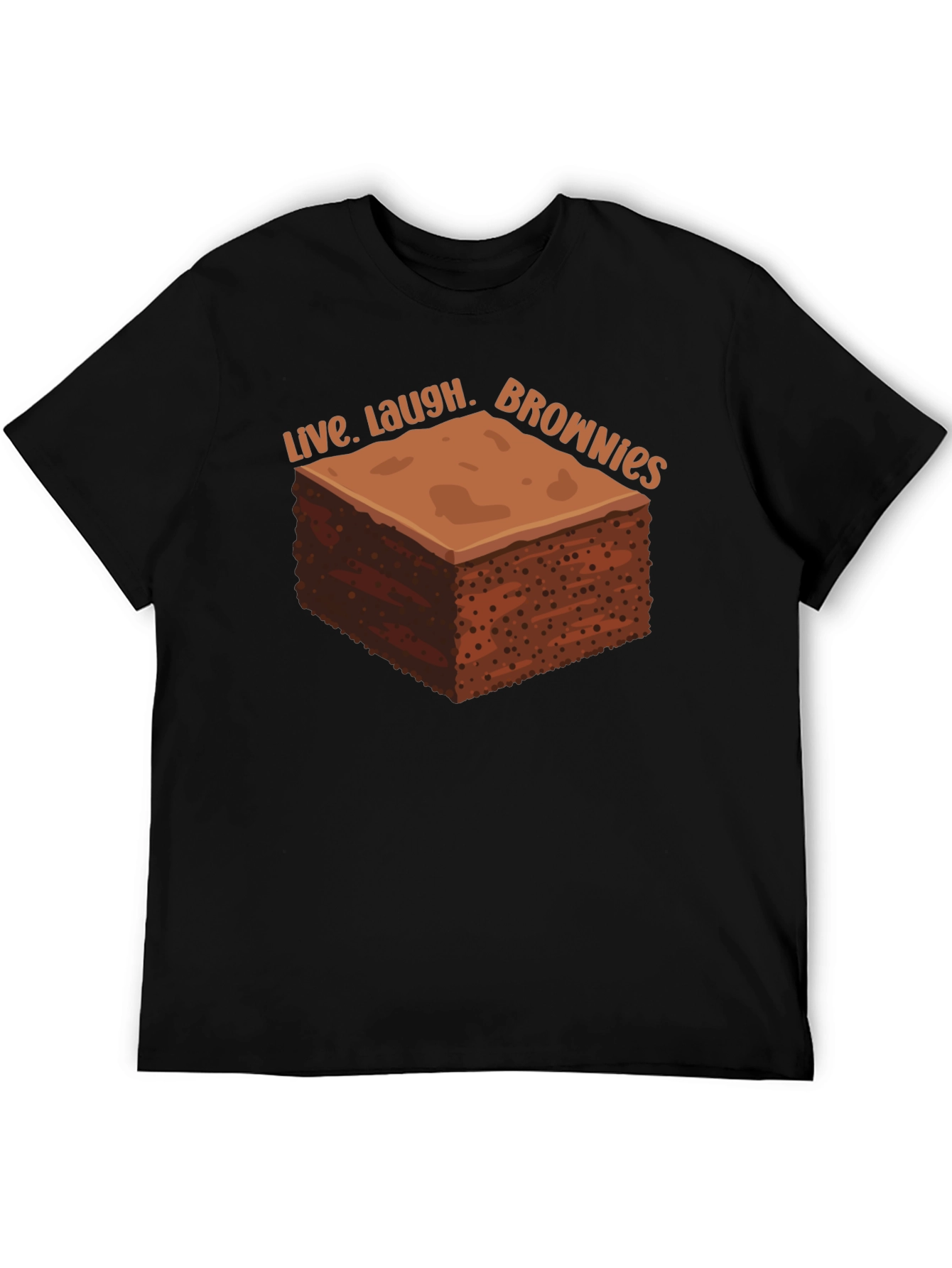 Live Laugh Brownies Graphic T-Shirt