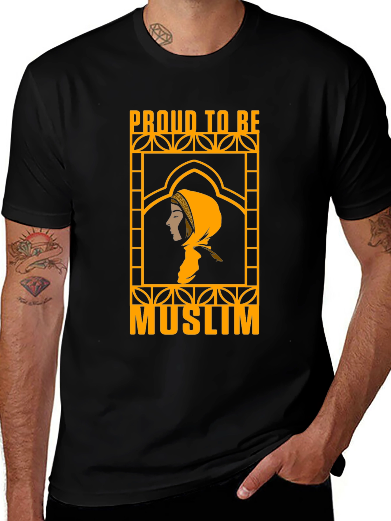 Proud to Be Muslim T-Shirt - Unisex Black Tee