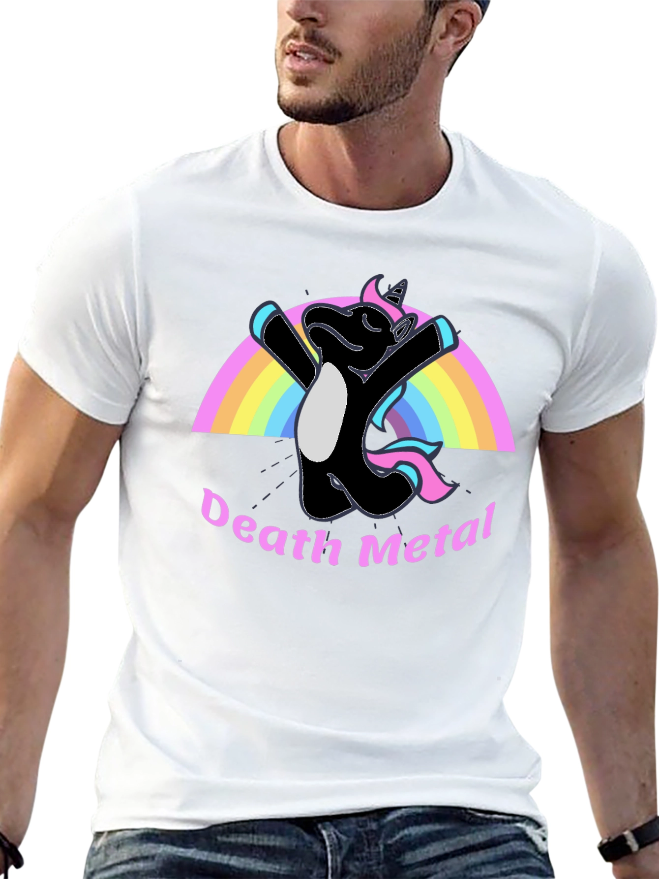Death Metal Unicorn T-Shirt - Black