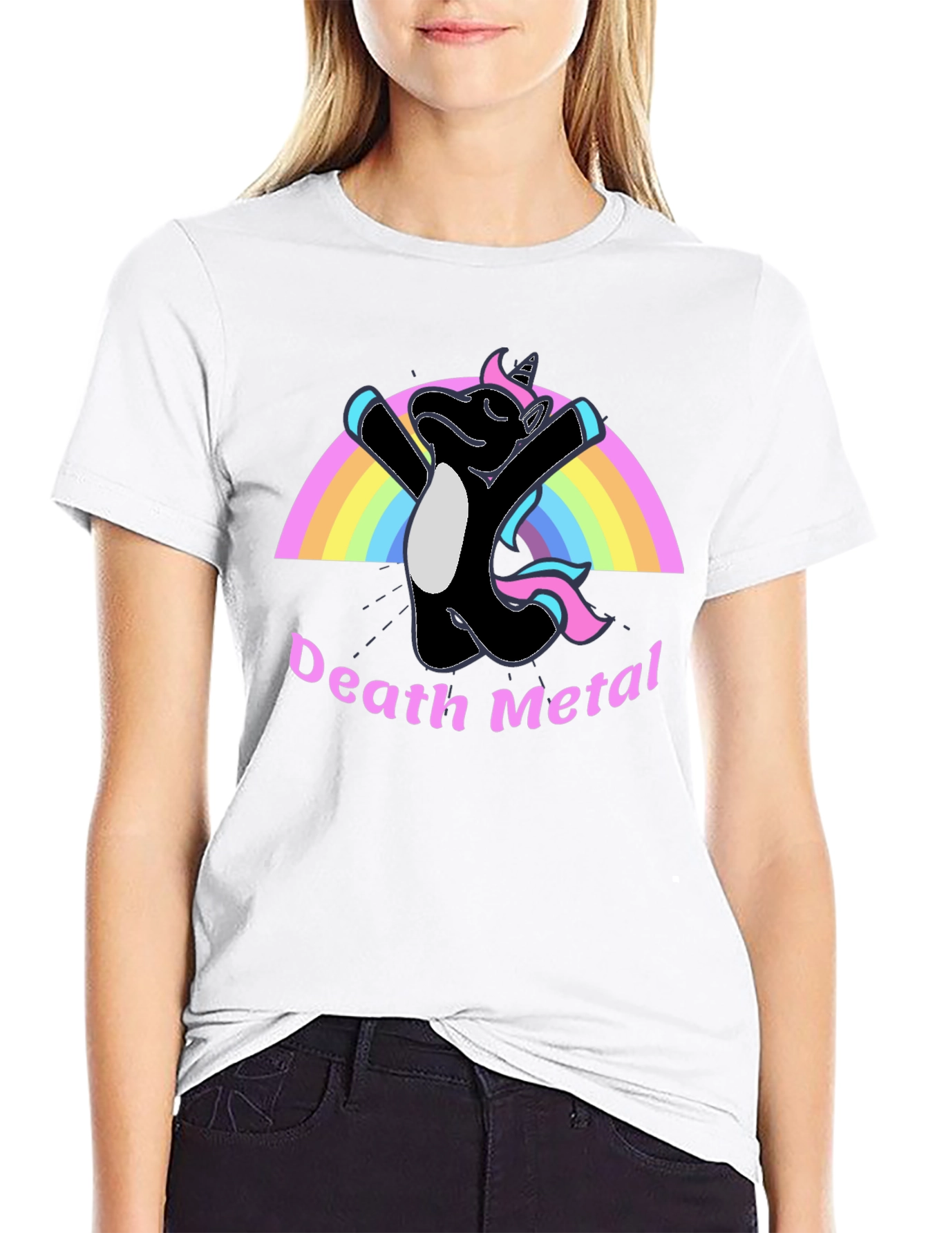 Death Metal Unicorn T-Shirt - Black