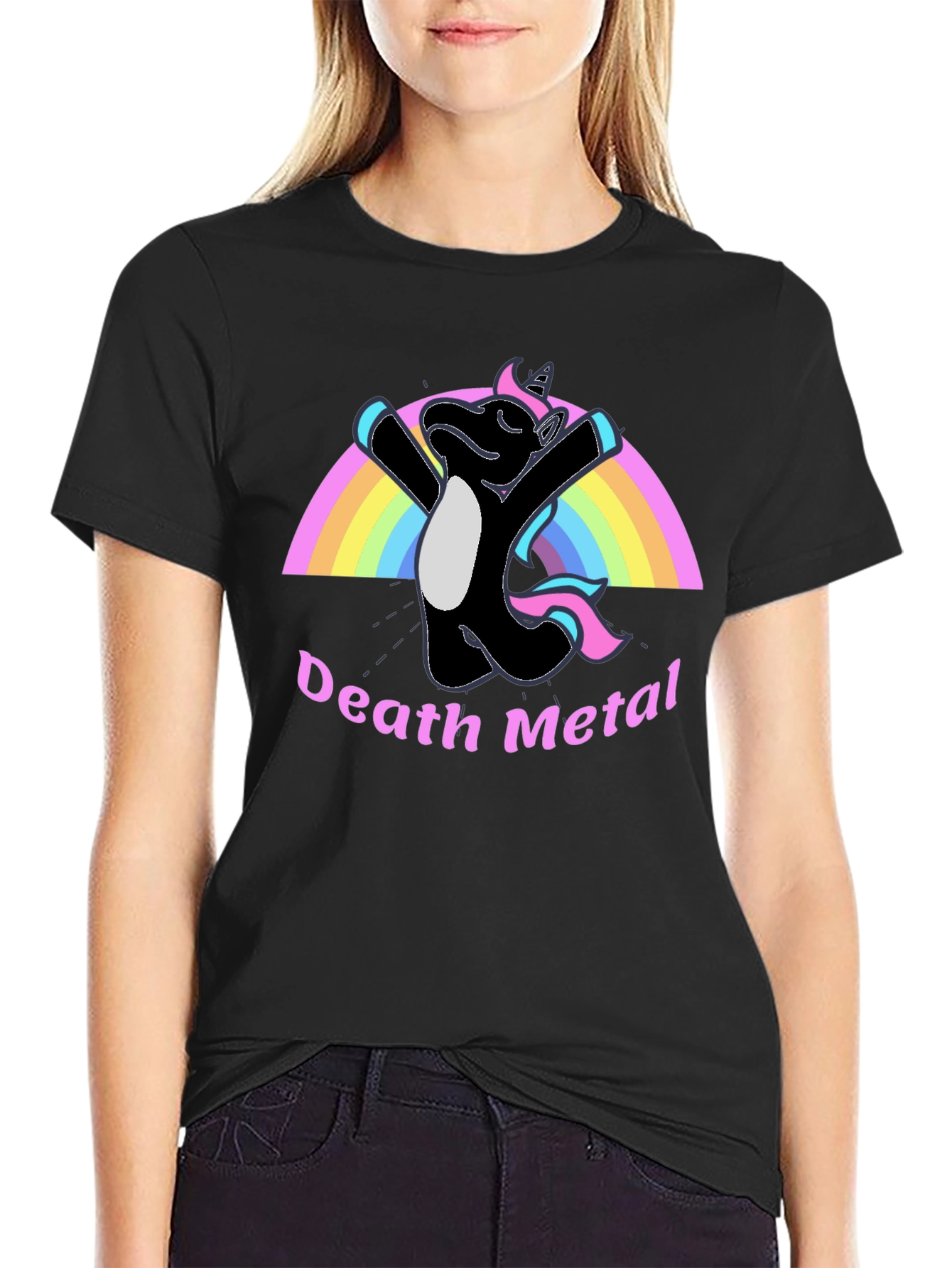 Death Metal Unicorn T-Shirt - Black