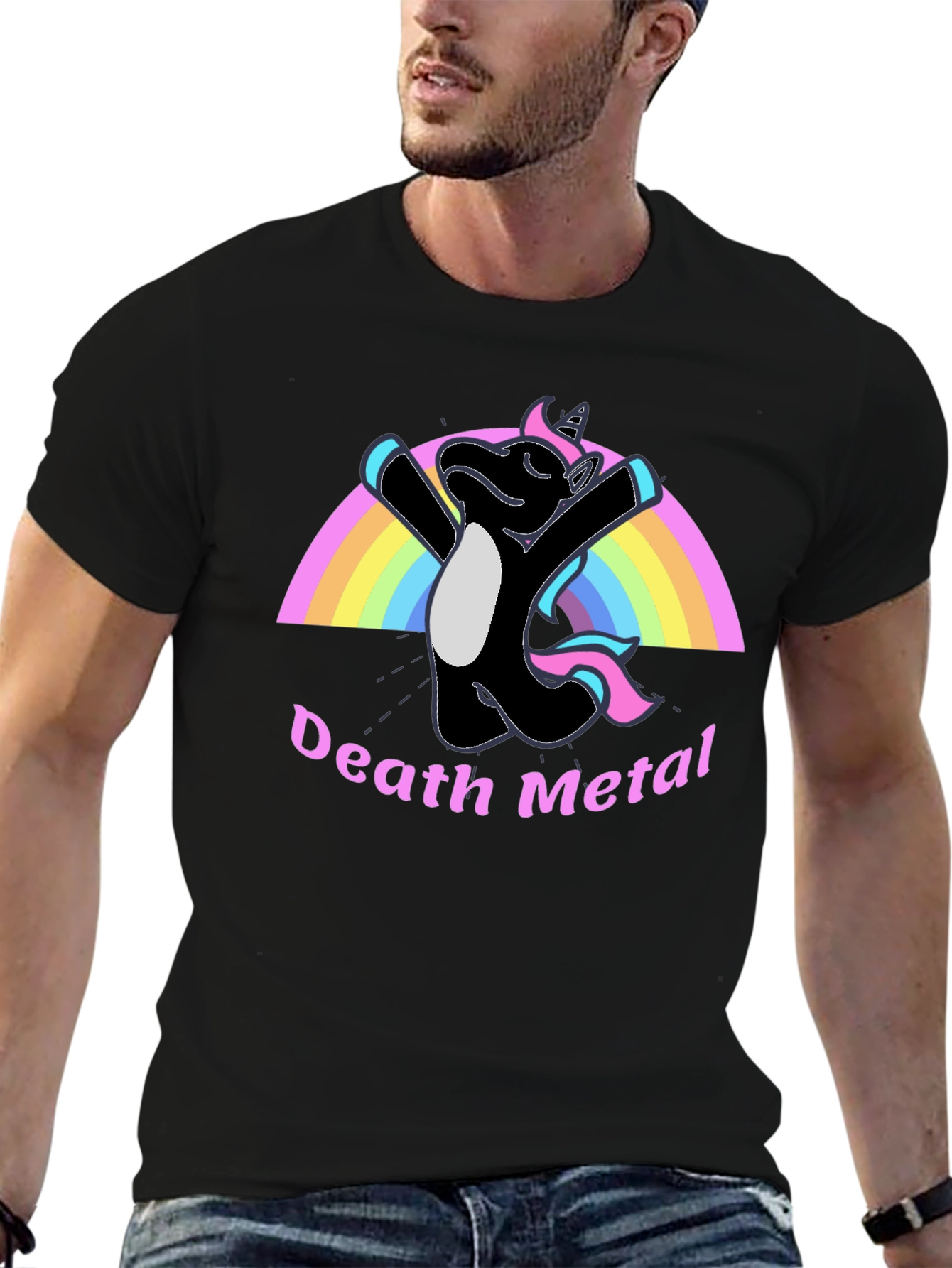 Death Metal Unicorn T-Shirt - Black