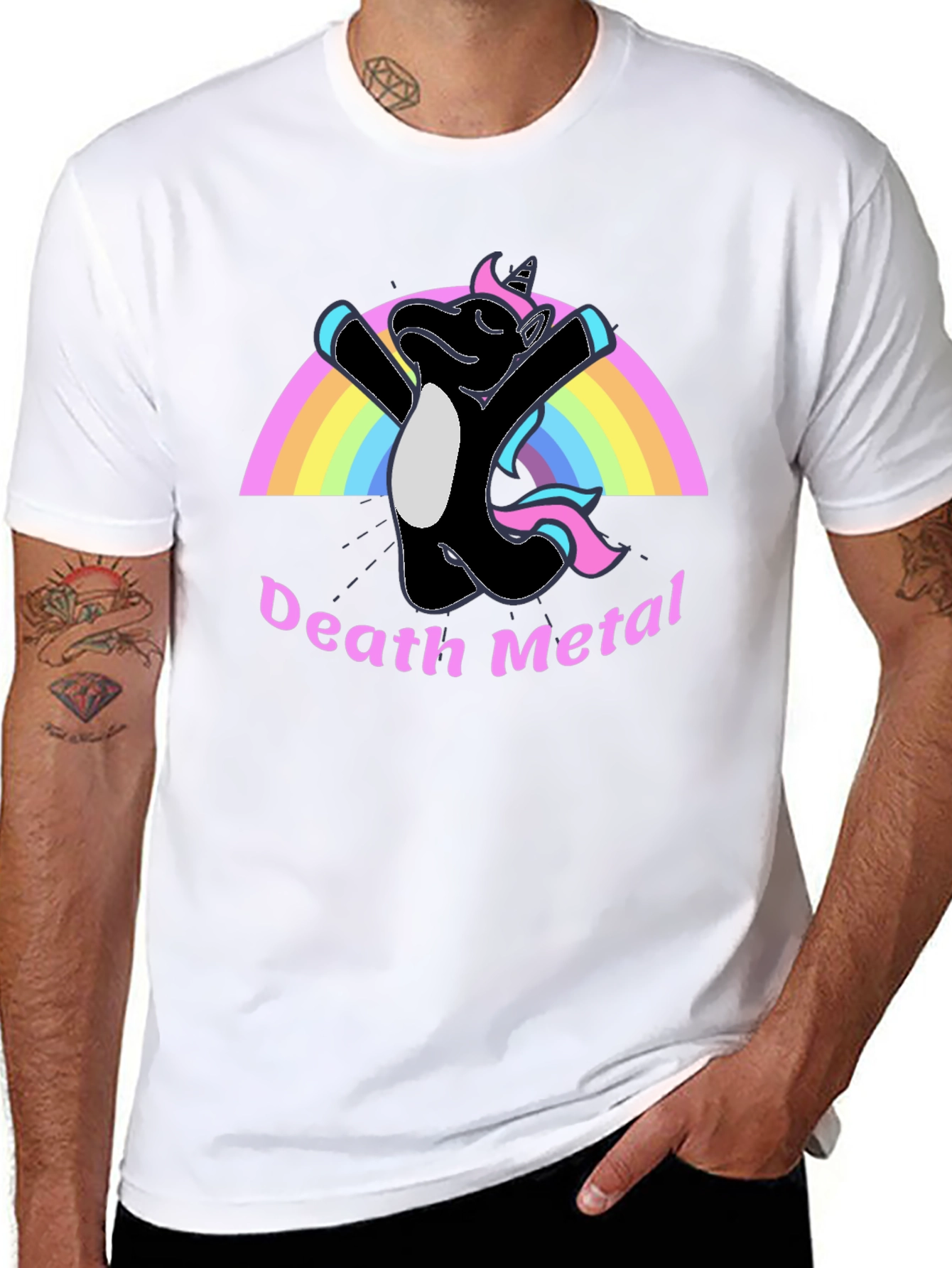 Death Metal Unicorn T-Shirt - Black