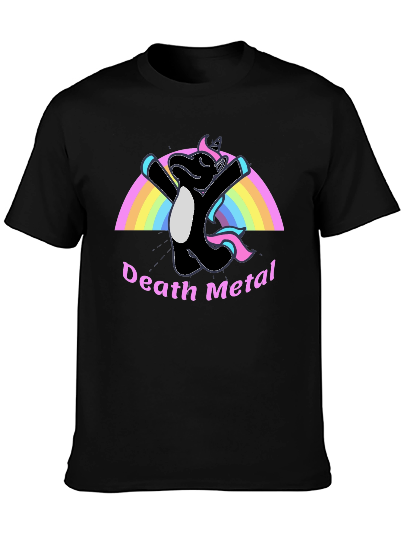 Death Metal Unicorn T-Shirt - Black