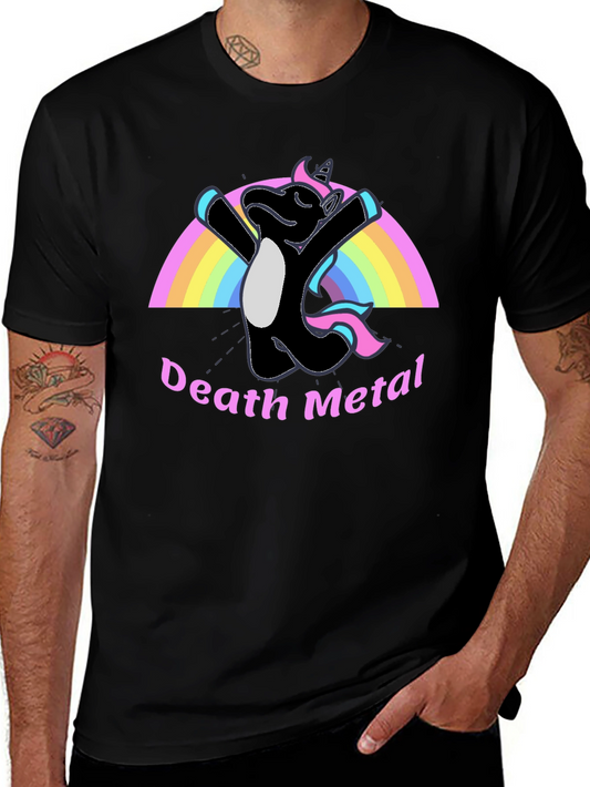 Death Metal Unicorn T-Shirt - Black