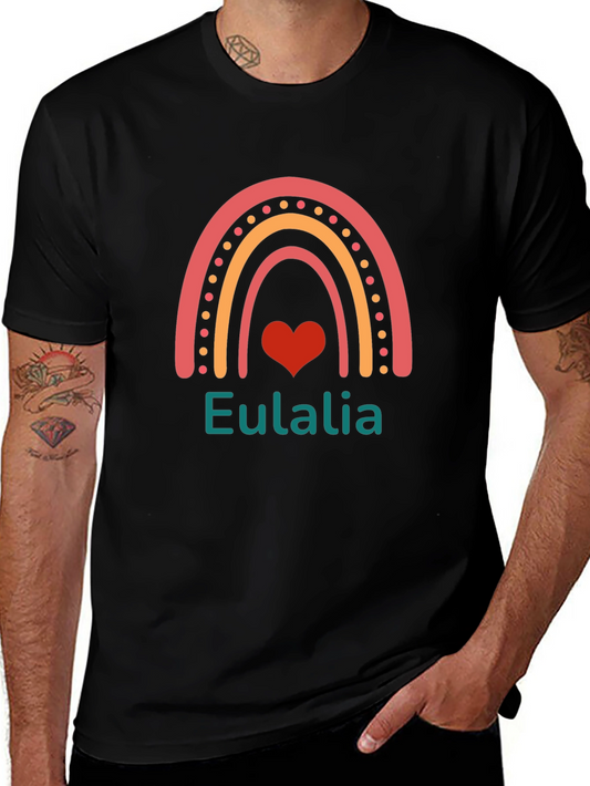 Eulalia Rainbow Heart Custom T-Shirt