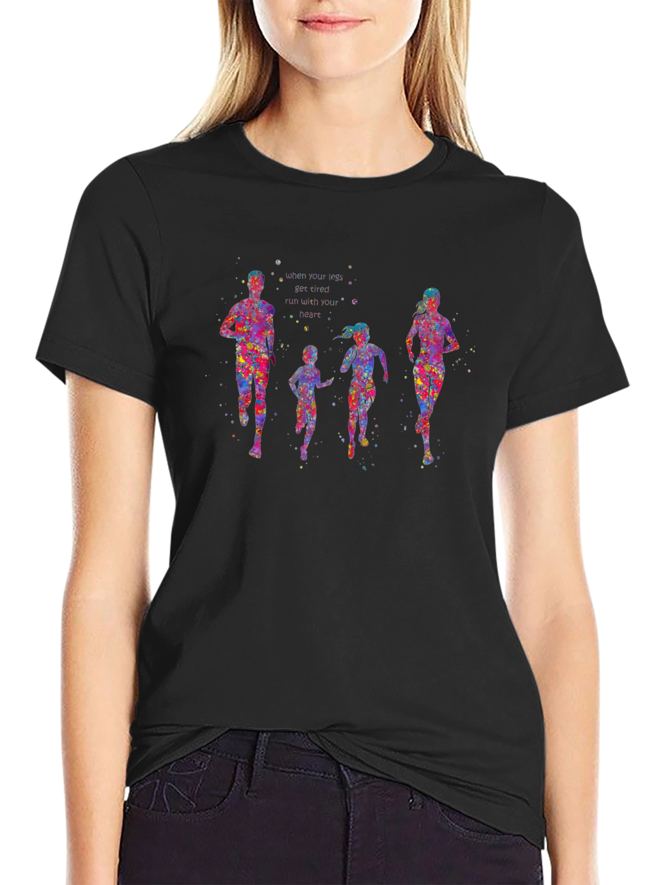 Family Run Black T-Shirt