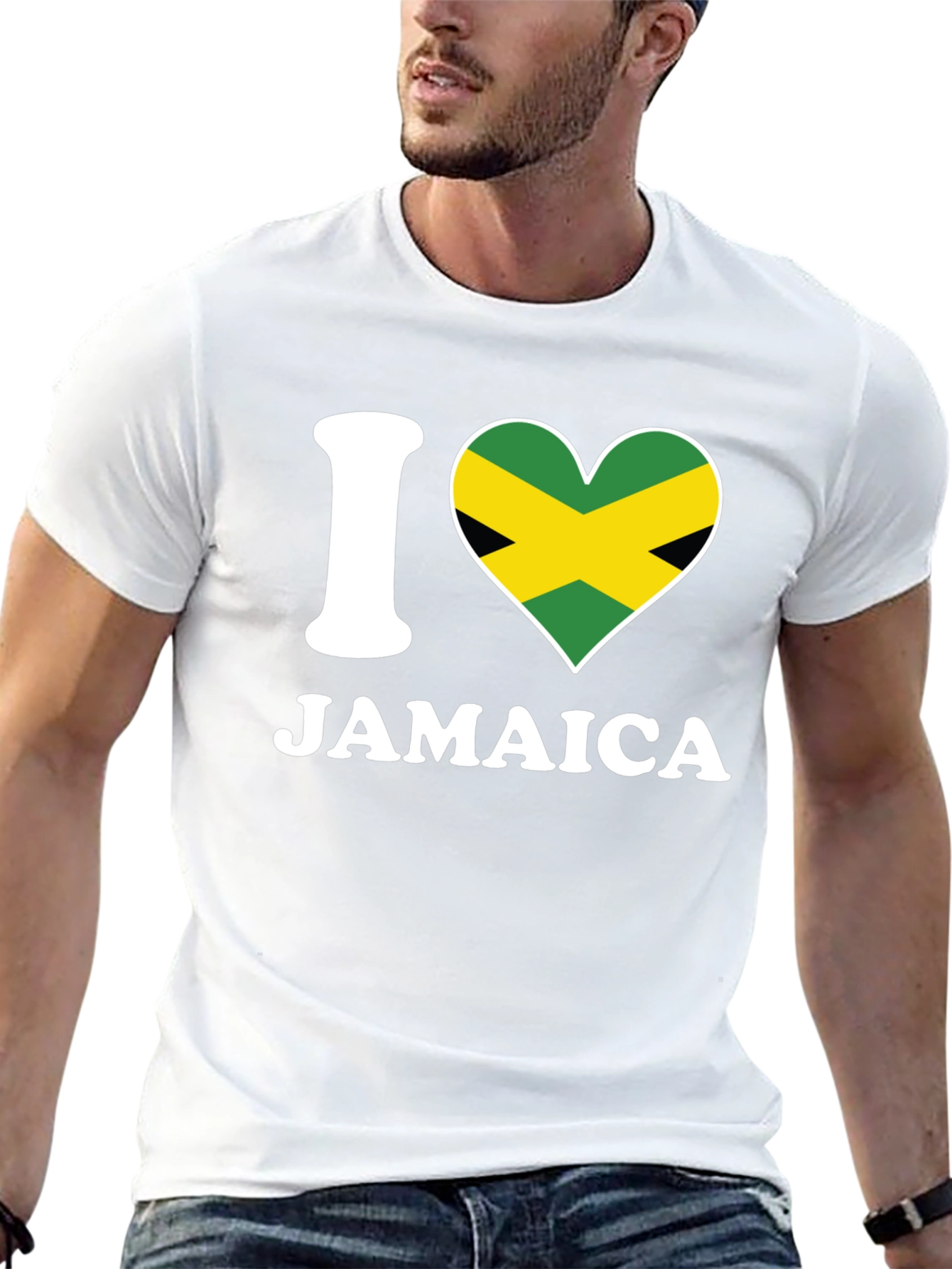 I Heart Jamaica T-Shirt - Black