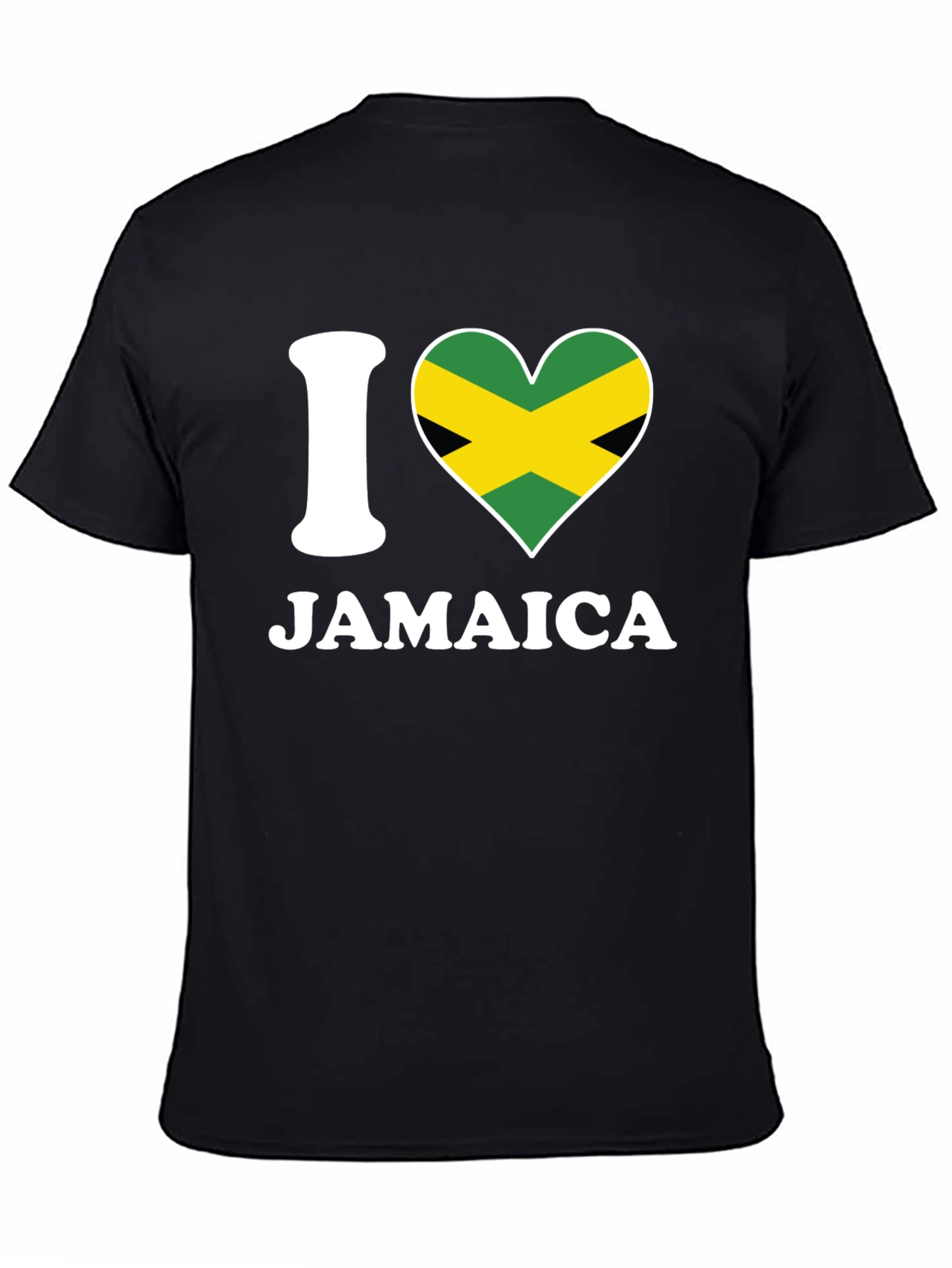 I Heart Jamaica T-Shirt - Black