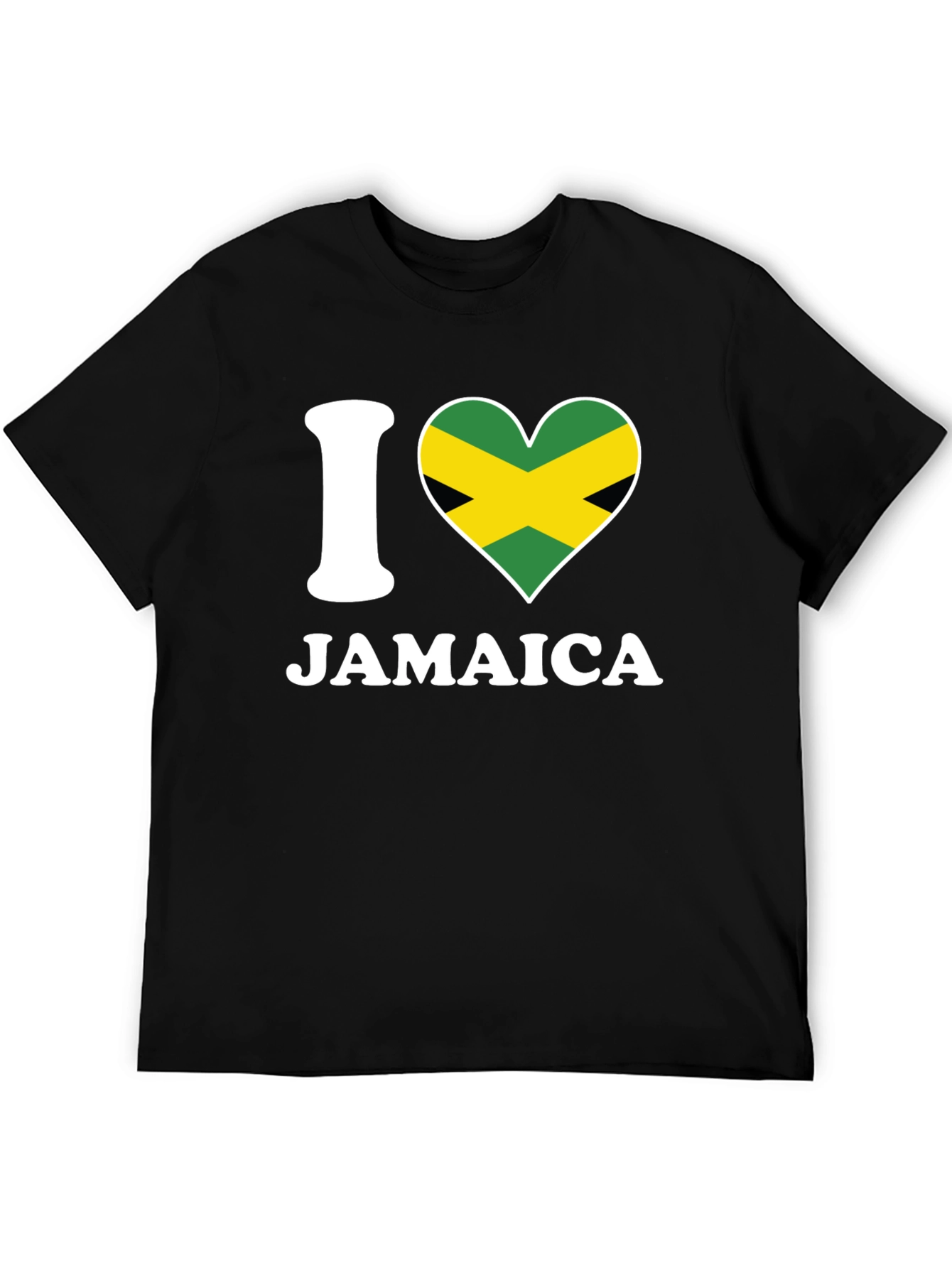 I Heart Jamaica T-Shirt - Black