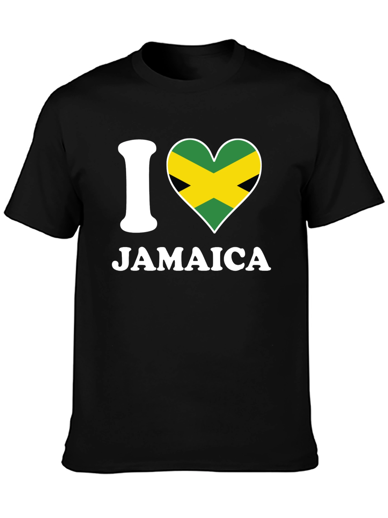 I Heart Jamaica T-Shirt - Black