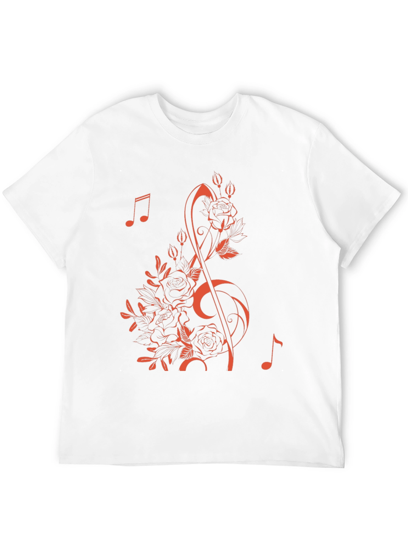 Floral Music Note T-Shirt - Stylish & Unique