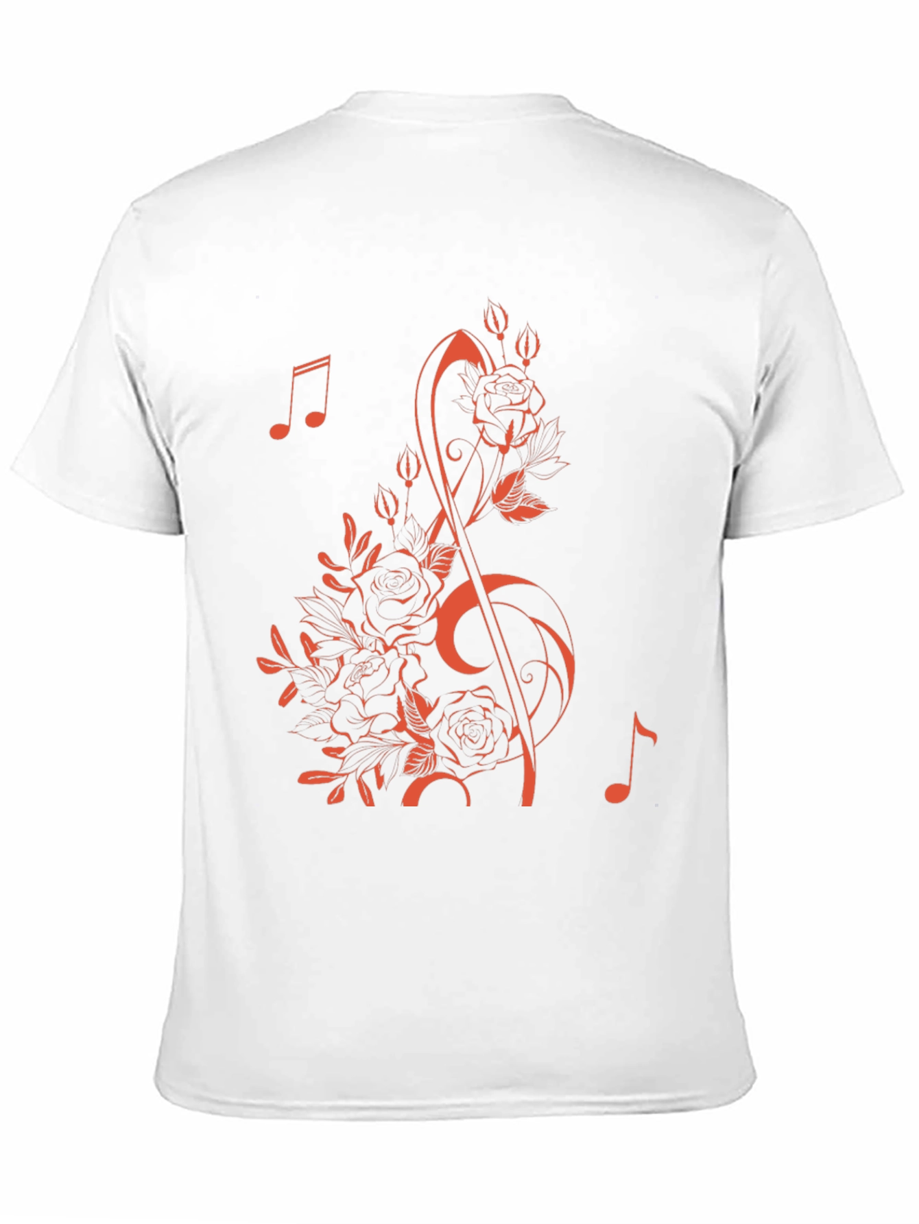 Floral Music Note T-Shirt - Stylish & Unique