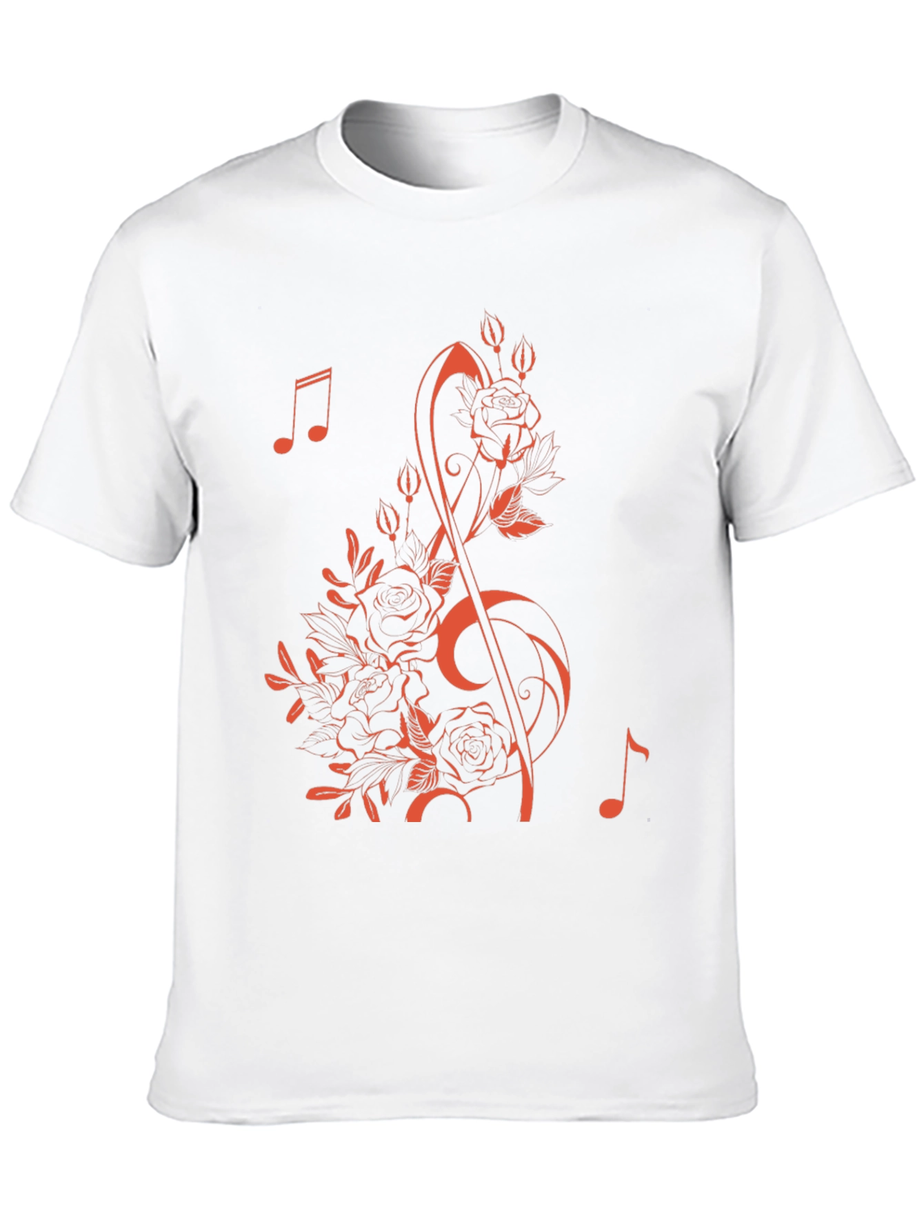Floral Music Note T-Shirt - Stylish & Unique