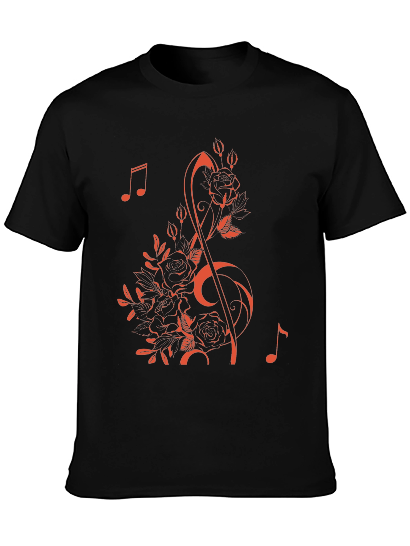 Floral Music Note T-Shirt - Stylish & Unique