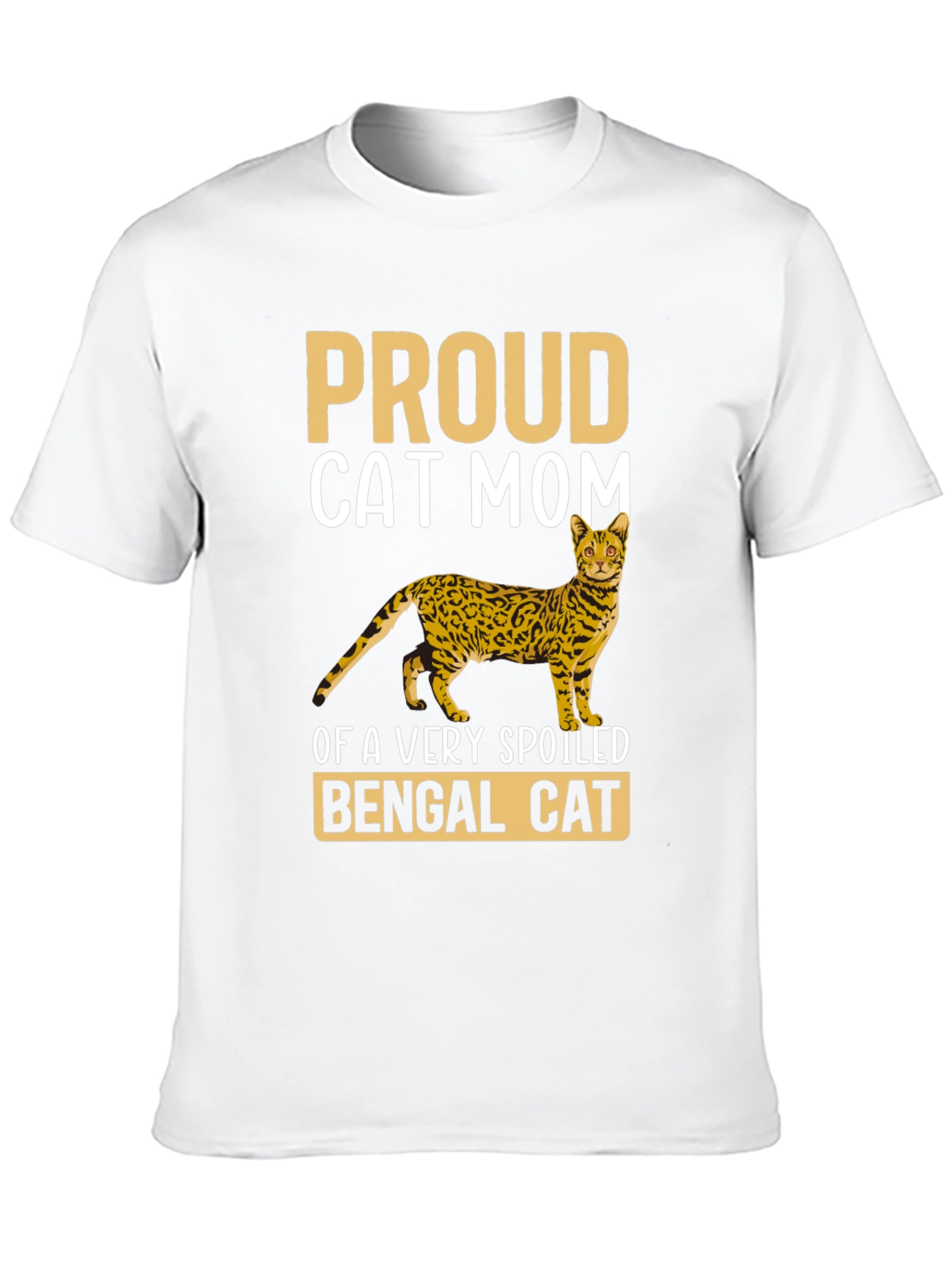 Proud Cat Mom Bengal Cat T-Shirt