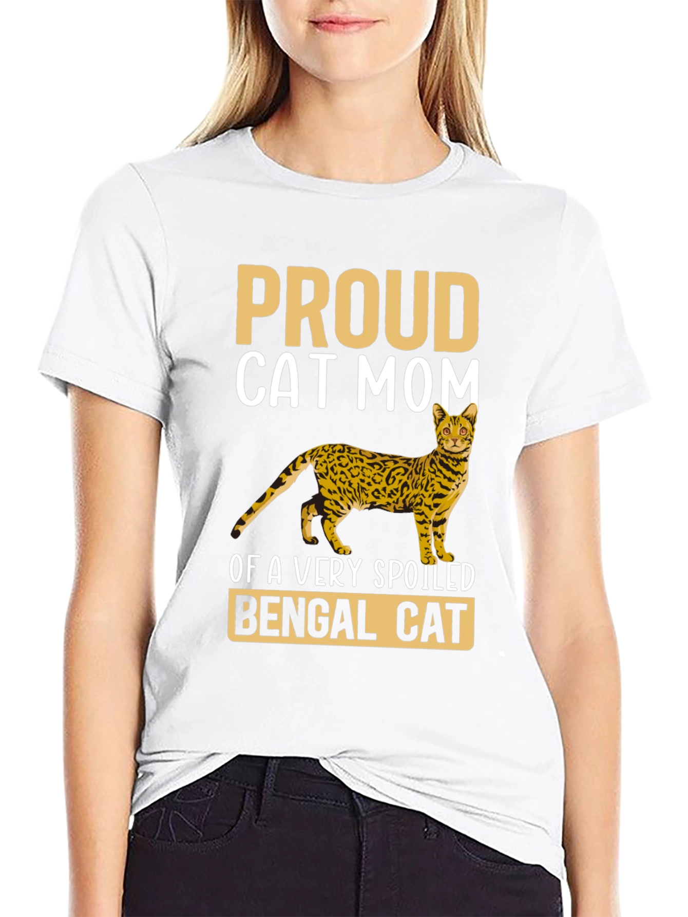 Proud Cat Mom Bengal Cat T-Shirt