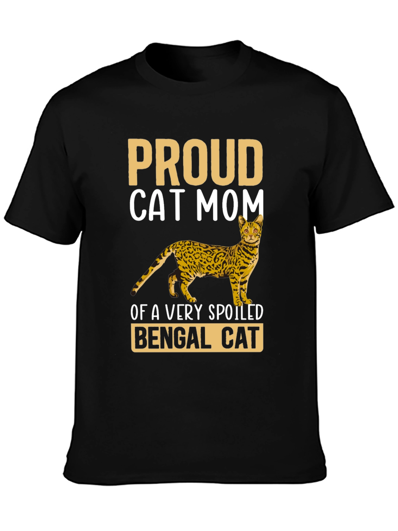 Proud Cat Mom Bengal Cat T-Shirt