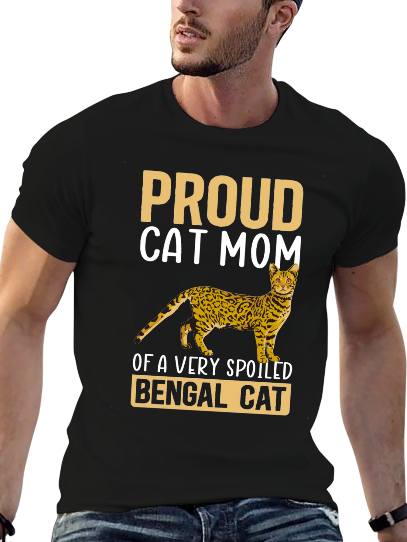 Proud Cat Mom Bengal Cat T-Shirt