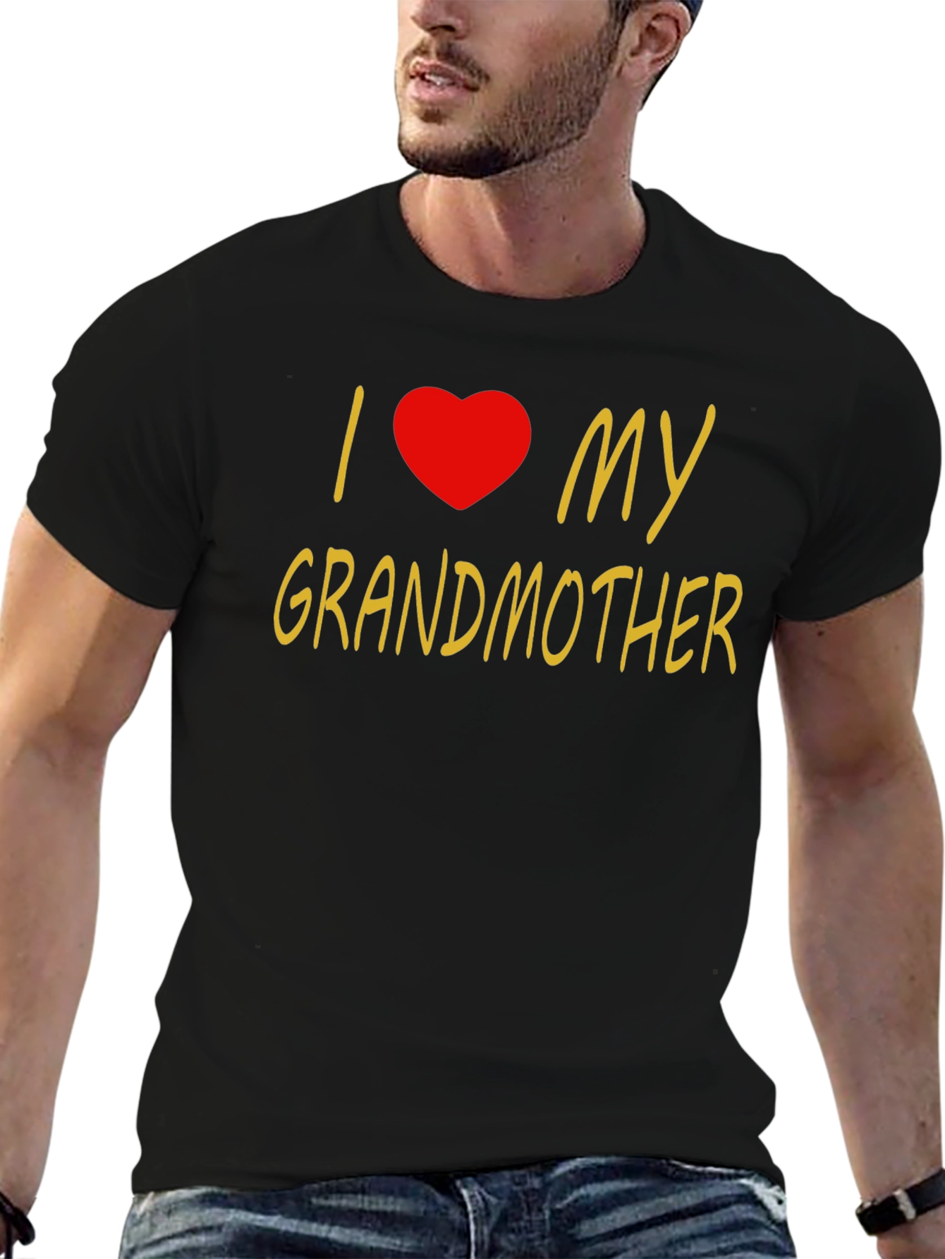 I Heart My Grandmother Black T-Shirt