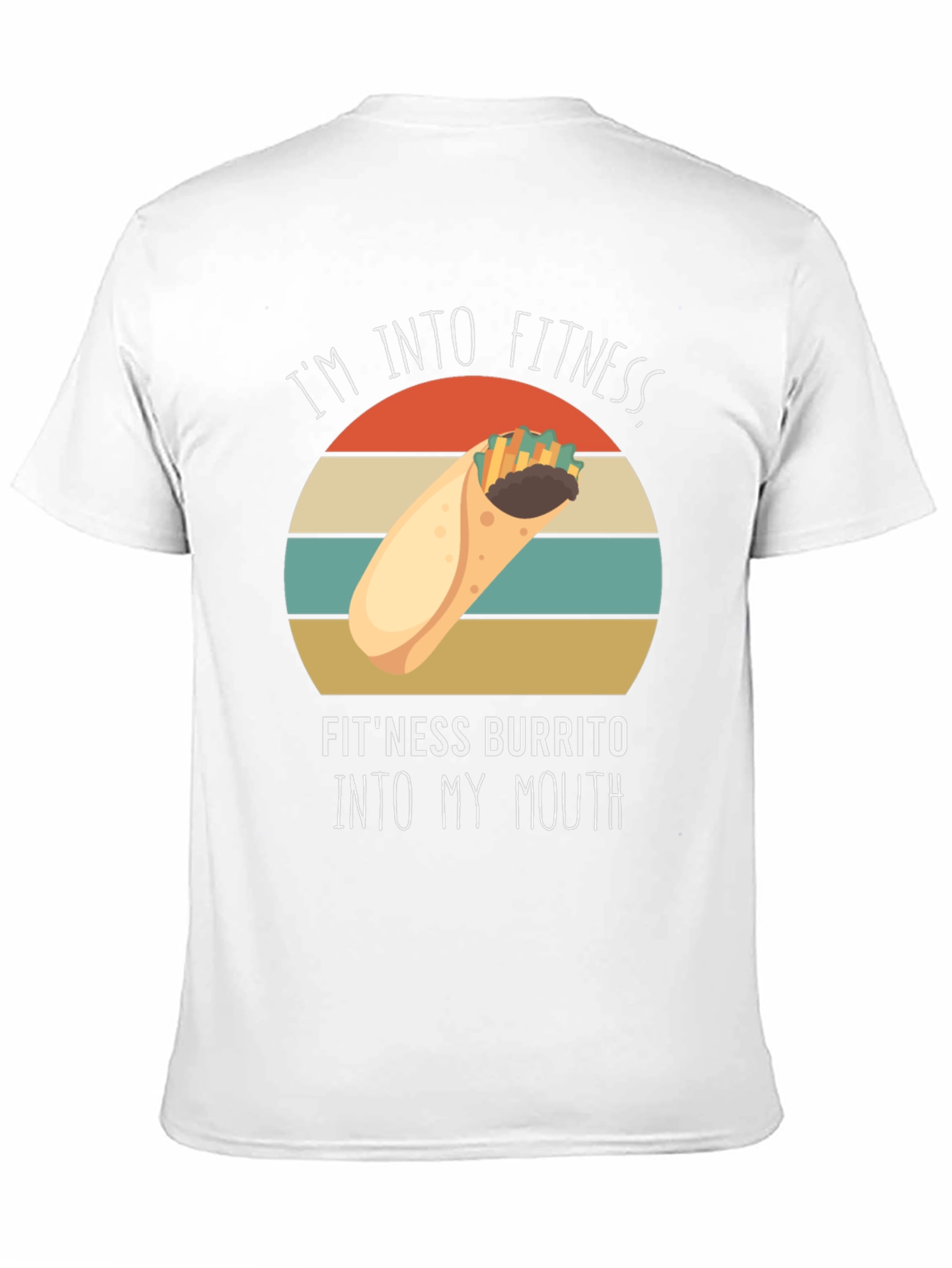 Fitness Burrito T-Shirt - Funny Gym Workout Tee