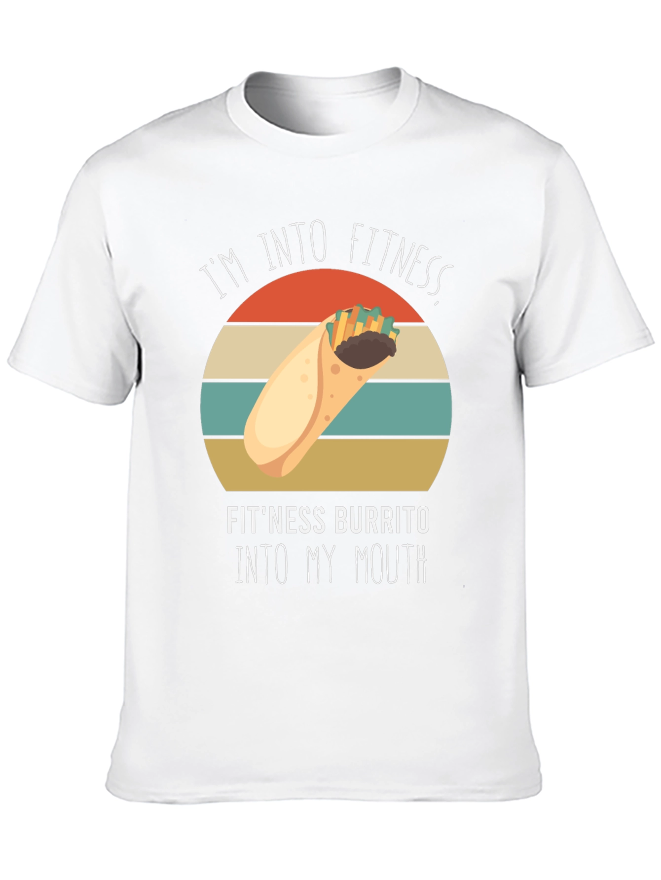 Fitness Burrito T-Shirt - Funny Gym Workout Tee
