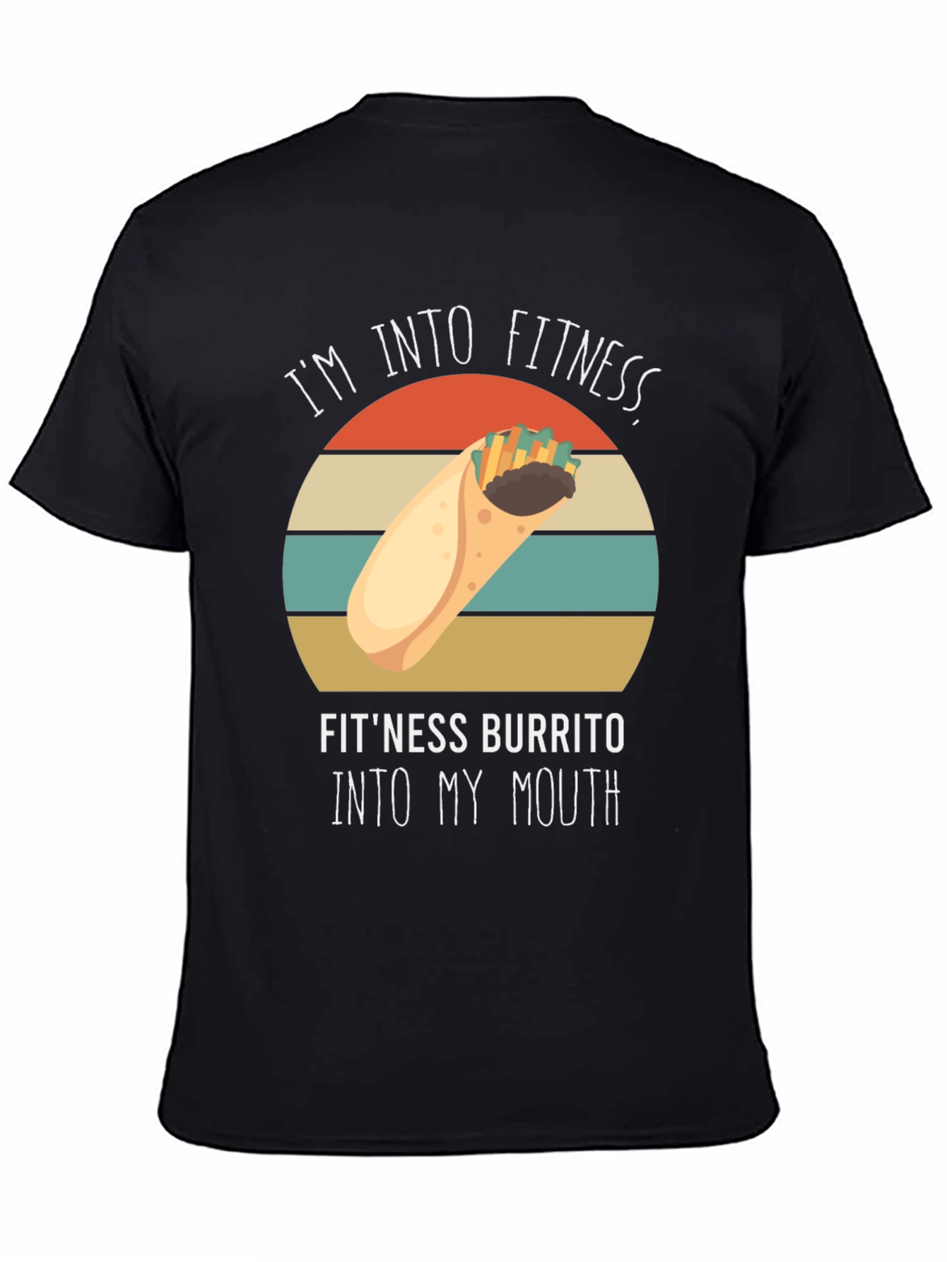 Fitness Burrito T-Shirt - Funny Gym Workout Tee