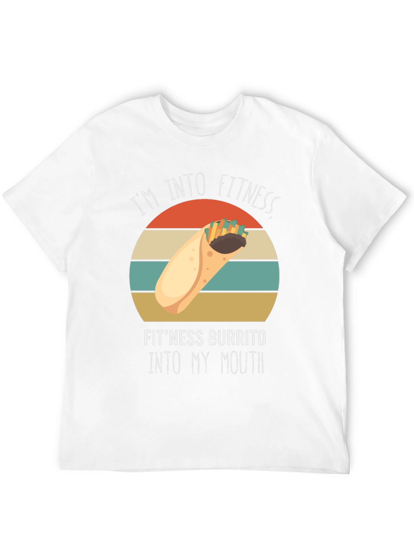 Fitness Burrito T-Shirt - Funny Gym Workout Tee