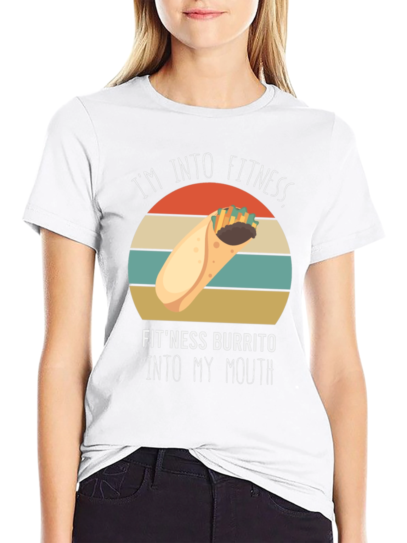 Fitness Burrito T-Shirt - Funny Gym Workout Tee