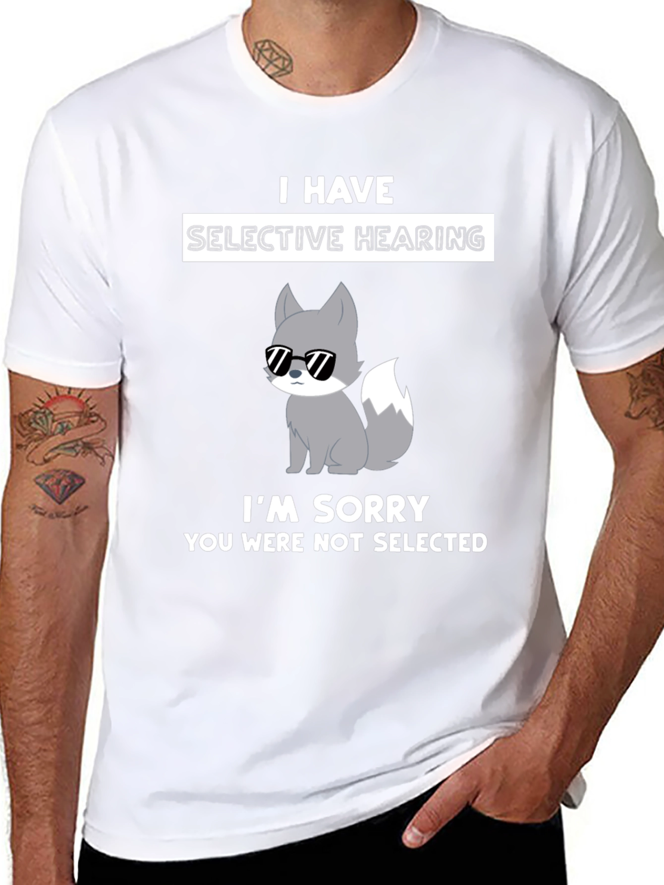 Selective Hearing T-Shirt - Funny Novelty Tee