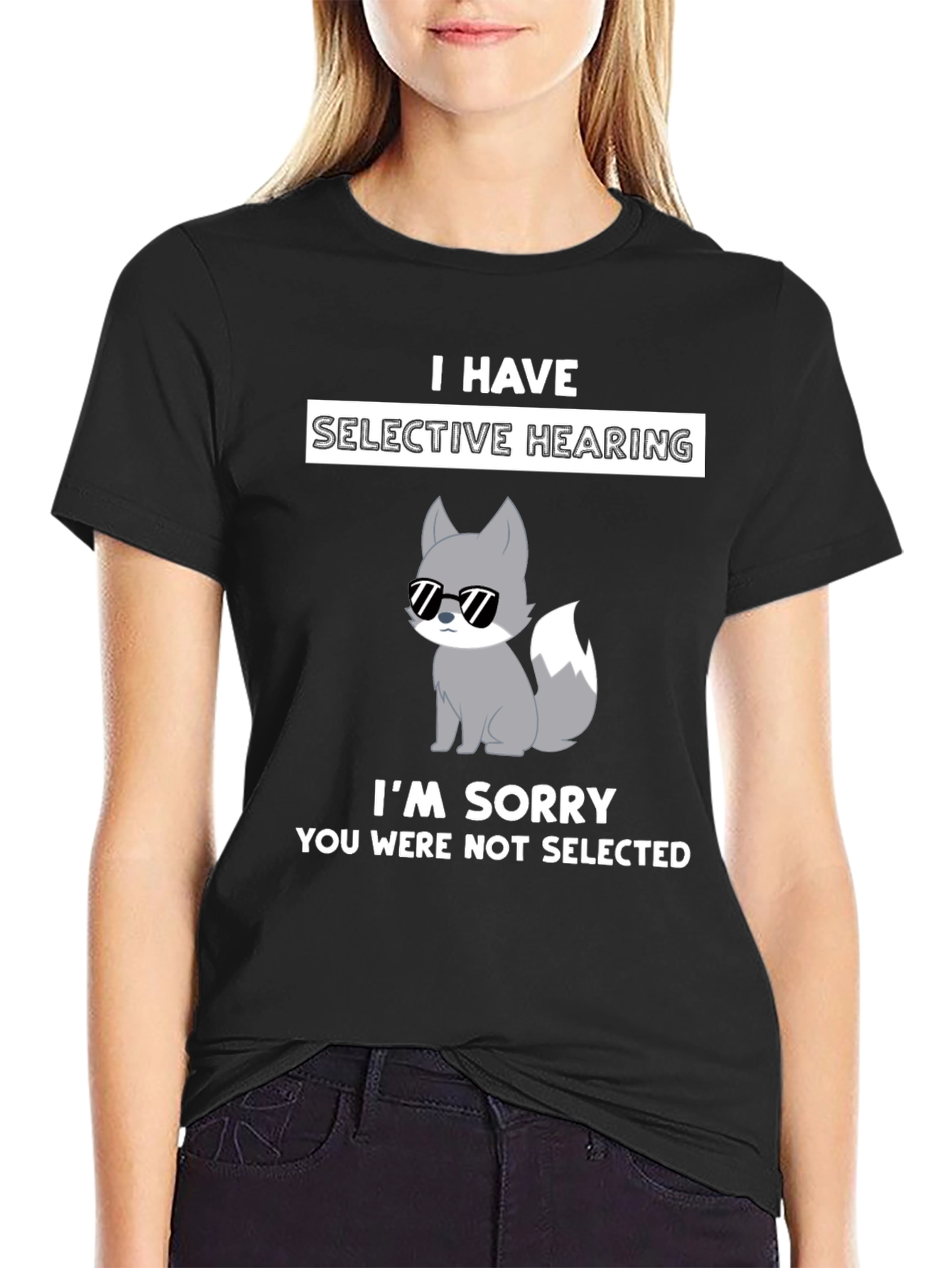 Selective Hearing T-Shirt - Funny Novelty Tee