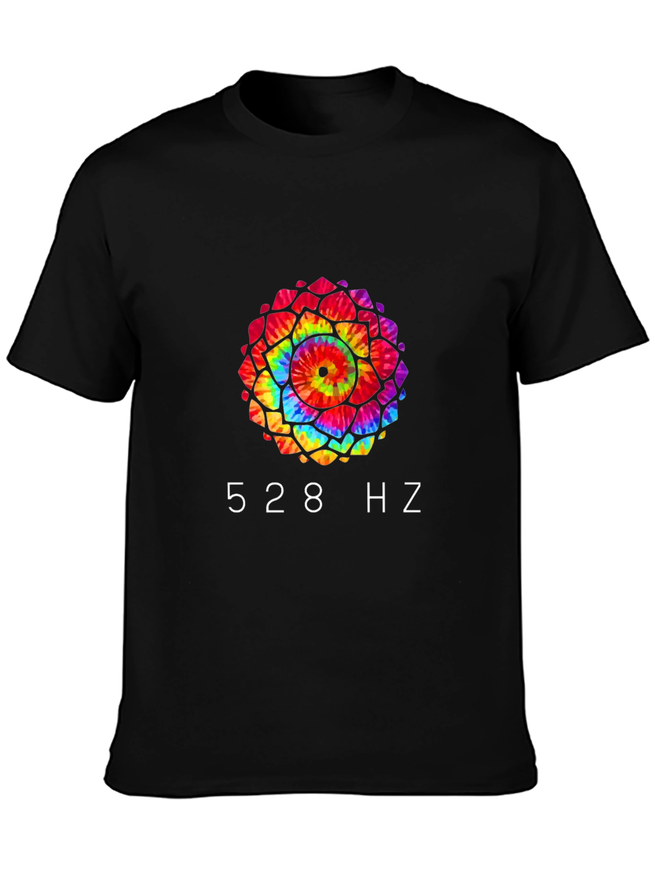 528 Hz Tie-Dye Mandala Graphic Tee