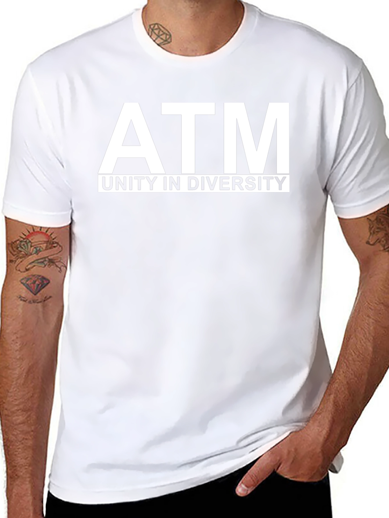 ATM Unity in Diversity Black Graphic Tee