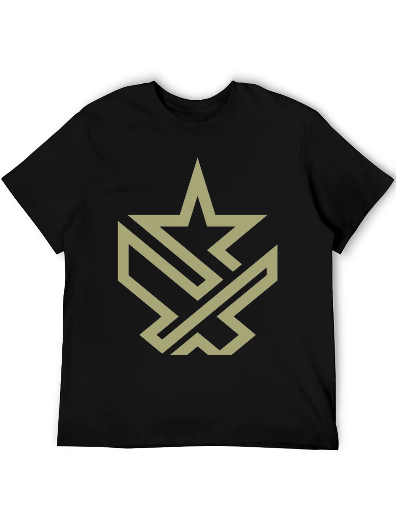 Abstract Star Graphic Tee - Modern Style
