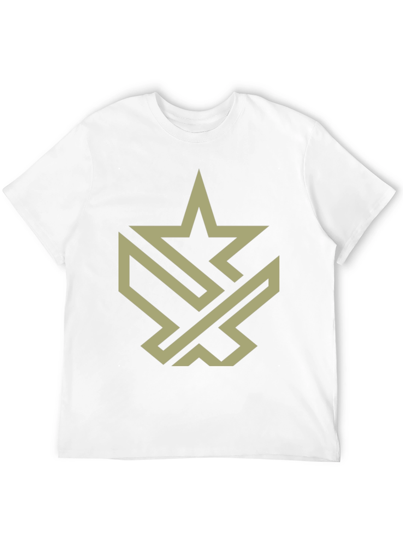 Abstract Star Graphic Tee - Modern Style
