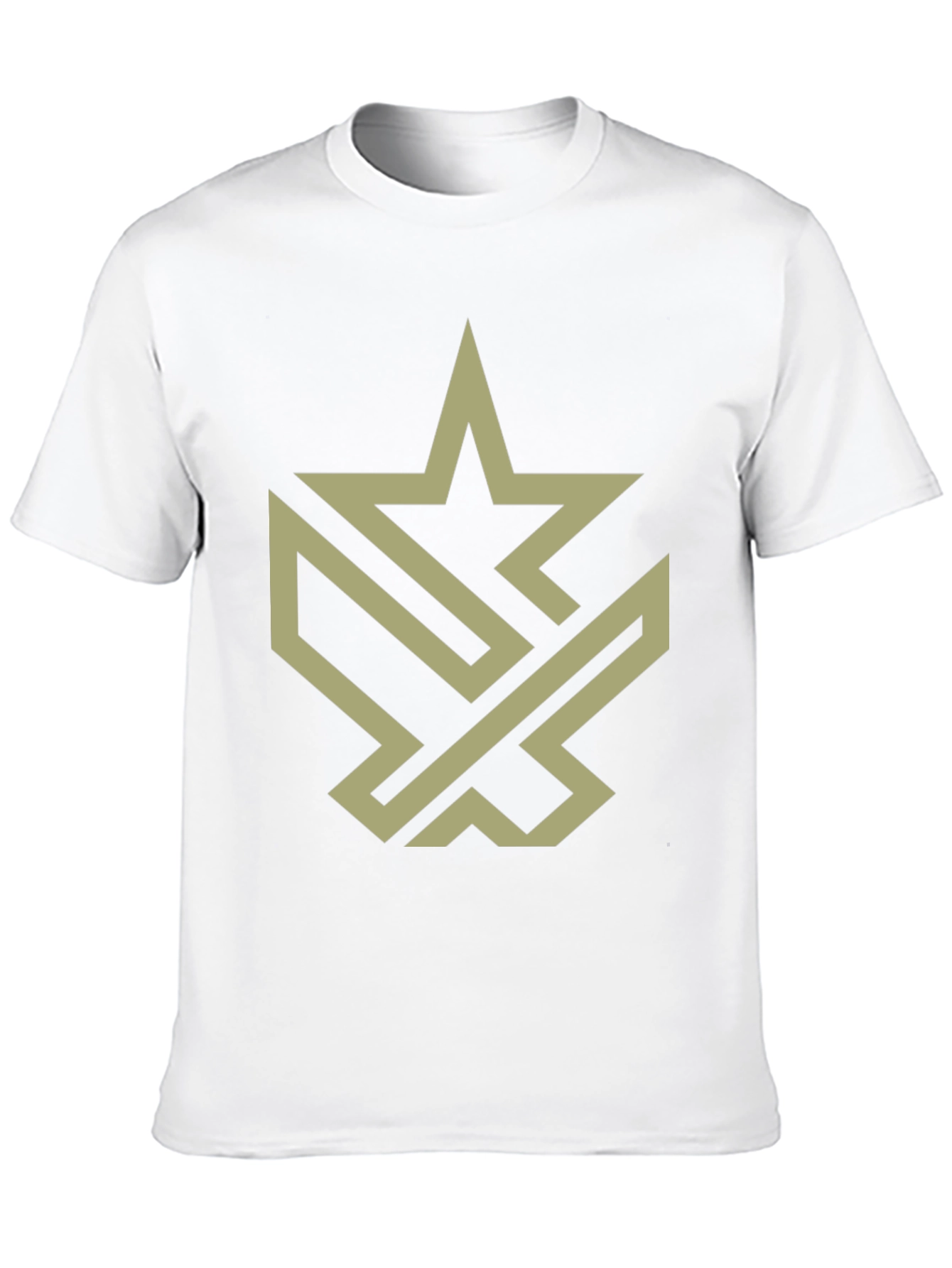 Abstract Star Graphic Tee - Modern Style