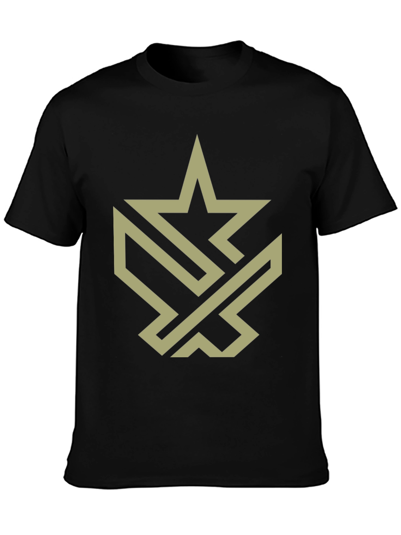 Abstract Star Graphic Tee - Modern Style
