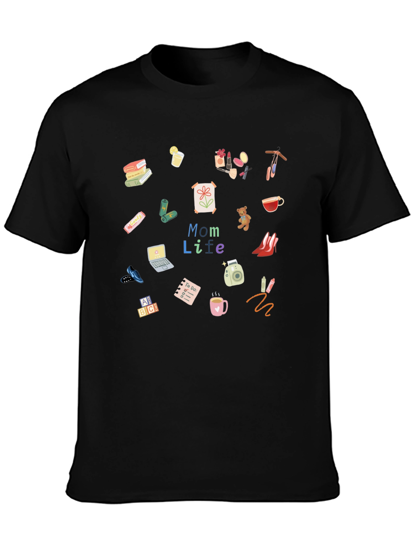 Stylish Mom Life Graphic T-Shirt