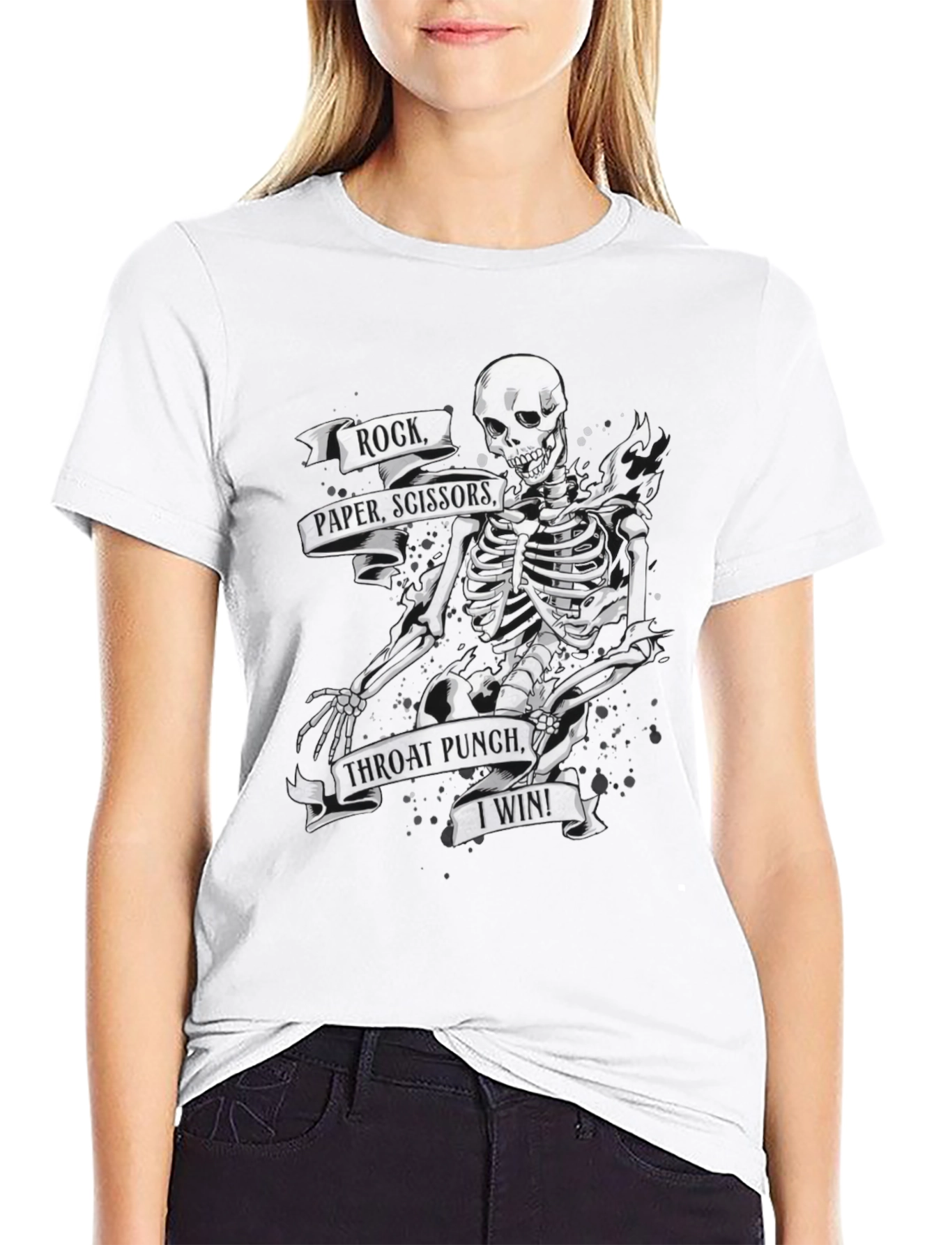 Rock Paper Scissors Throat Punch T-Shirt