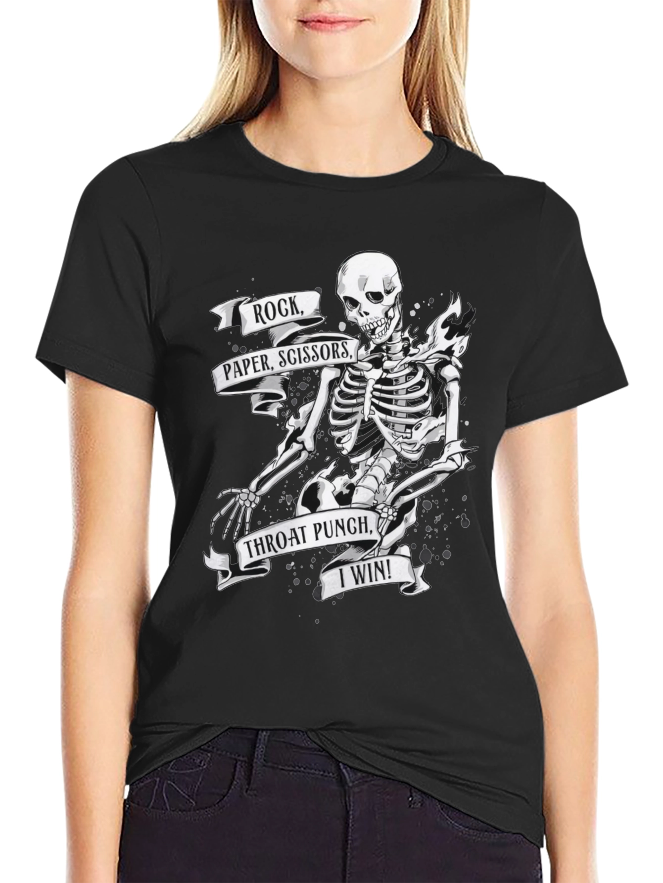 Rock Paper Scissors Throat Punch T-Shirt