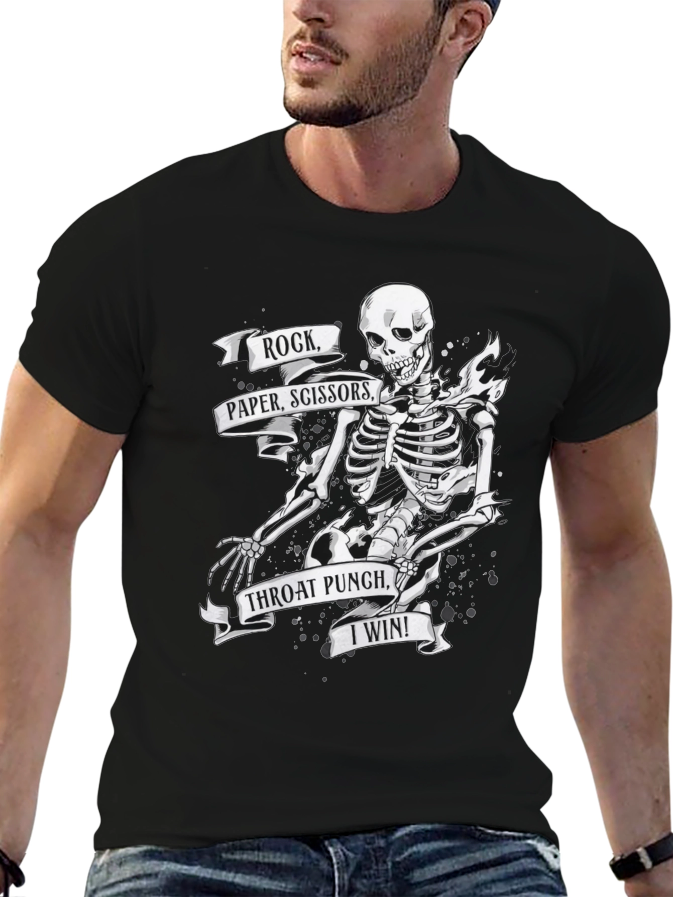 Rock Paper Scissors Throat Punch T-Shirt