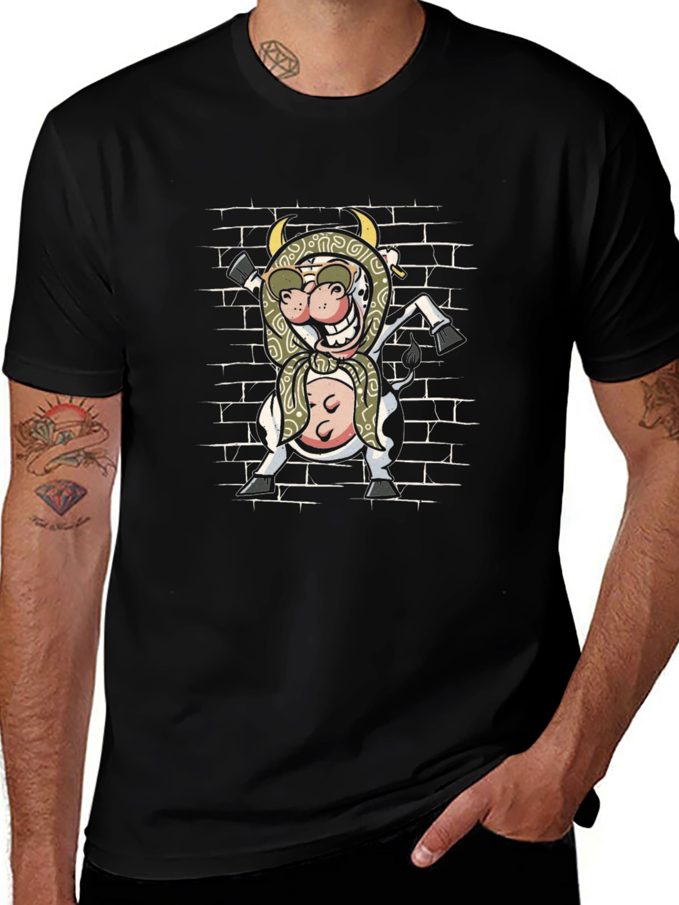 Funny Babushka Cow T-Shirt