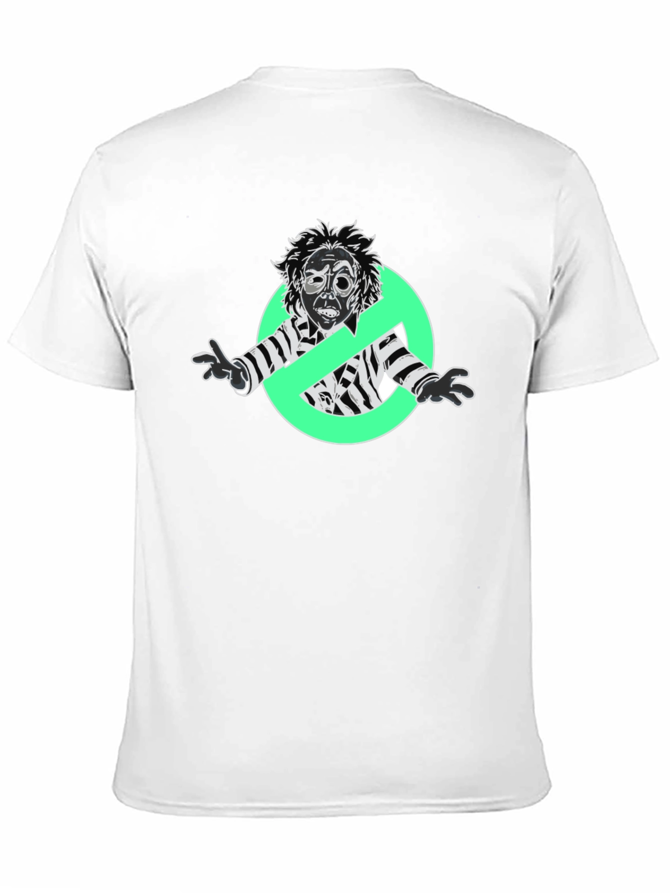 Beetlejuice Ghostbusters Mashup Black T-Shirt