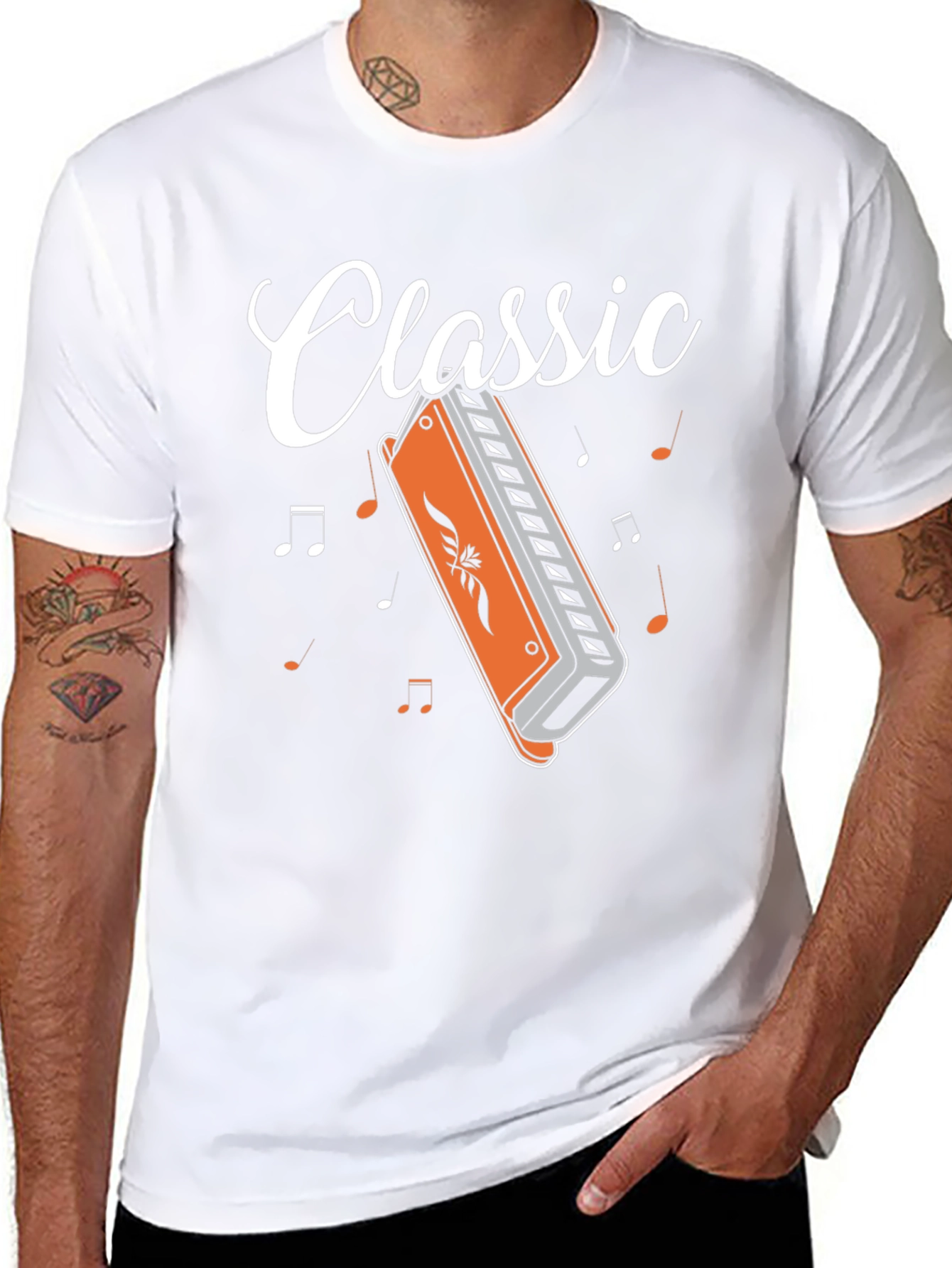Classic Harmonica Music T-Shirt