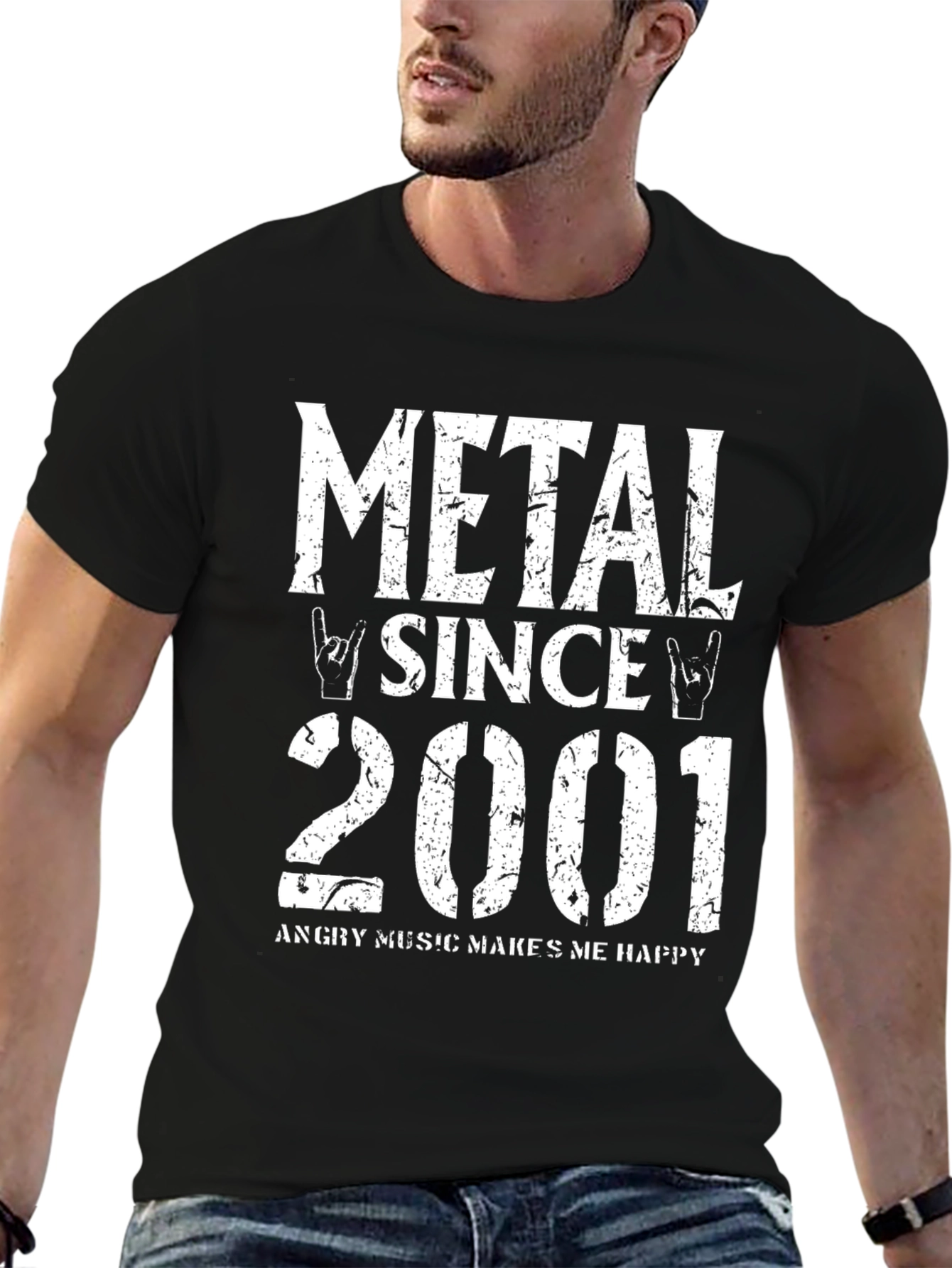 Metal Since 2001 Black Graphic T-Shirt