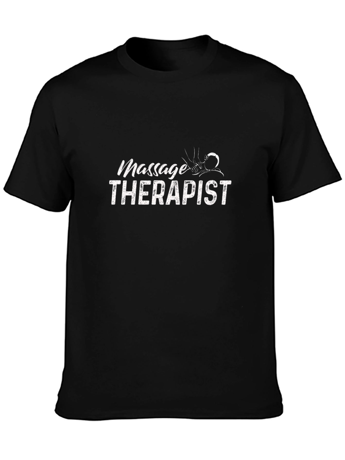 Massage Therapist Graphic T-Shirt - Black