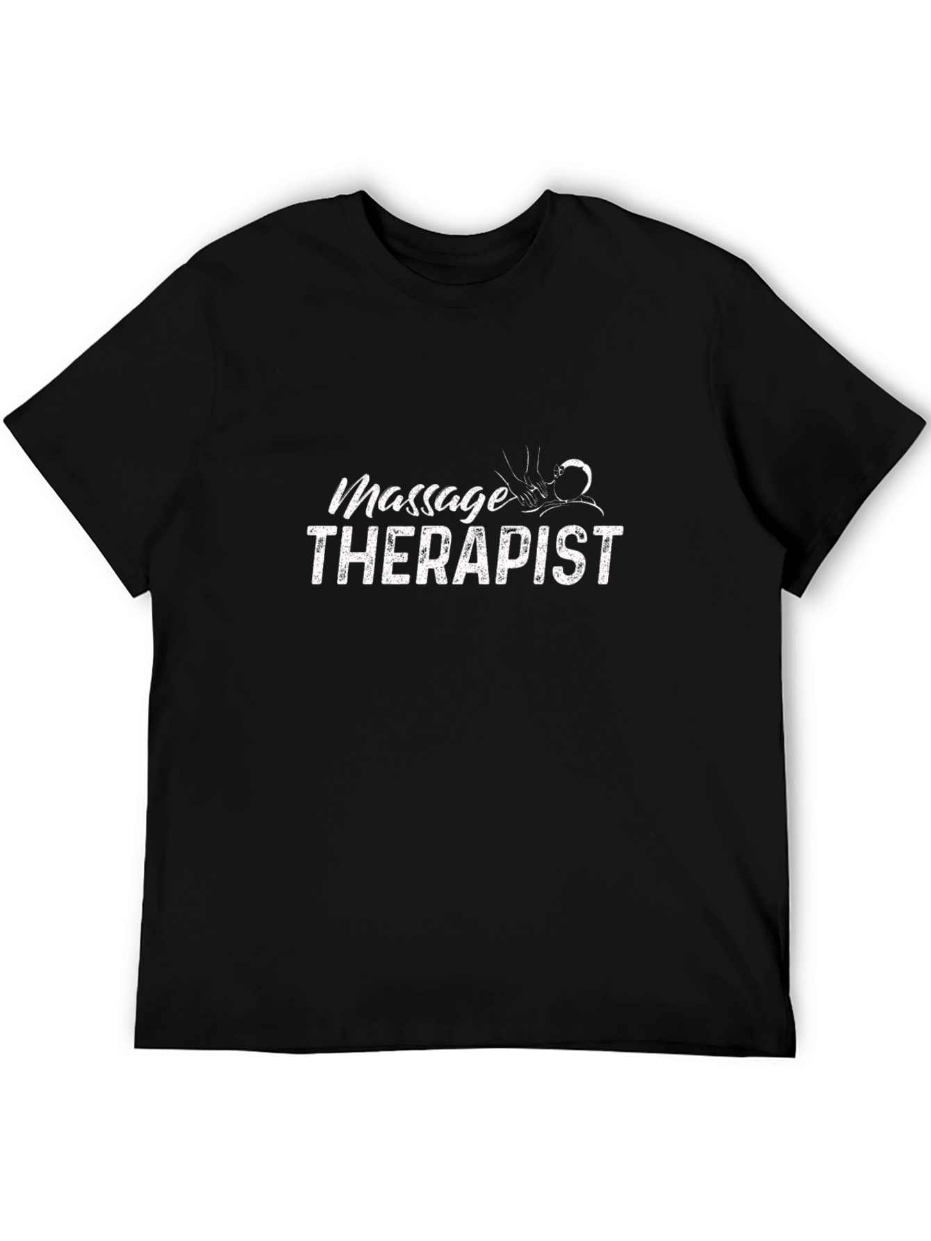 Massage Therapist Graphic T-Shirt - Black
