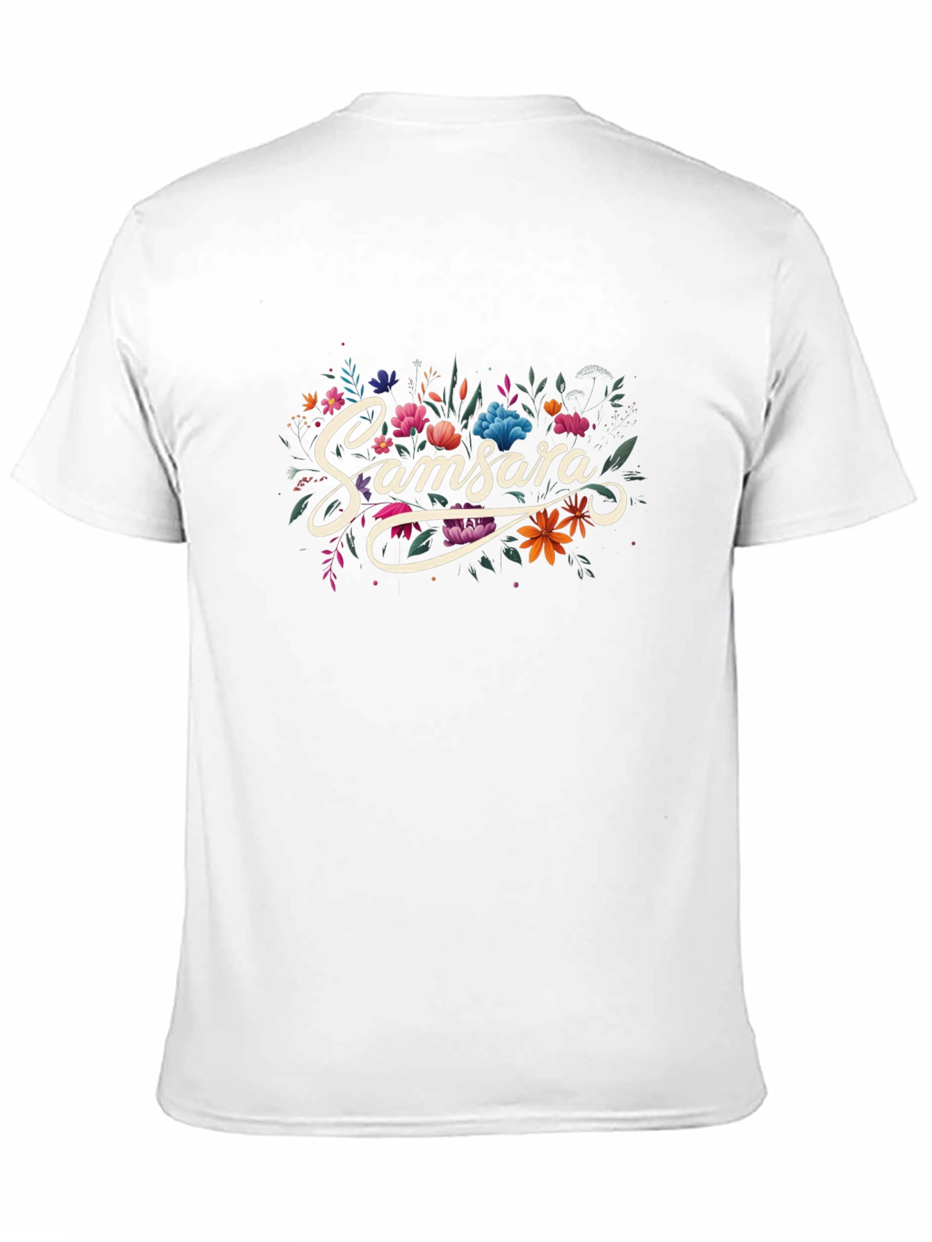 Samsara Floral Black T-Shirt