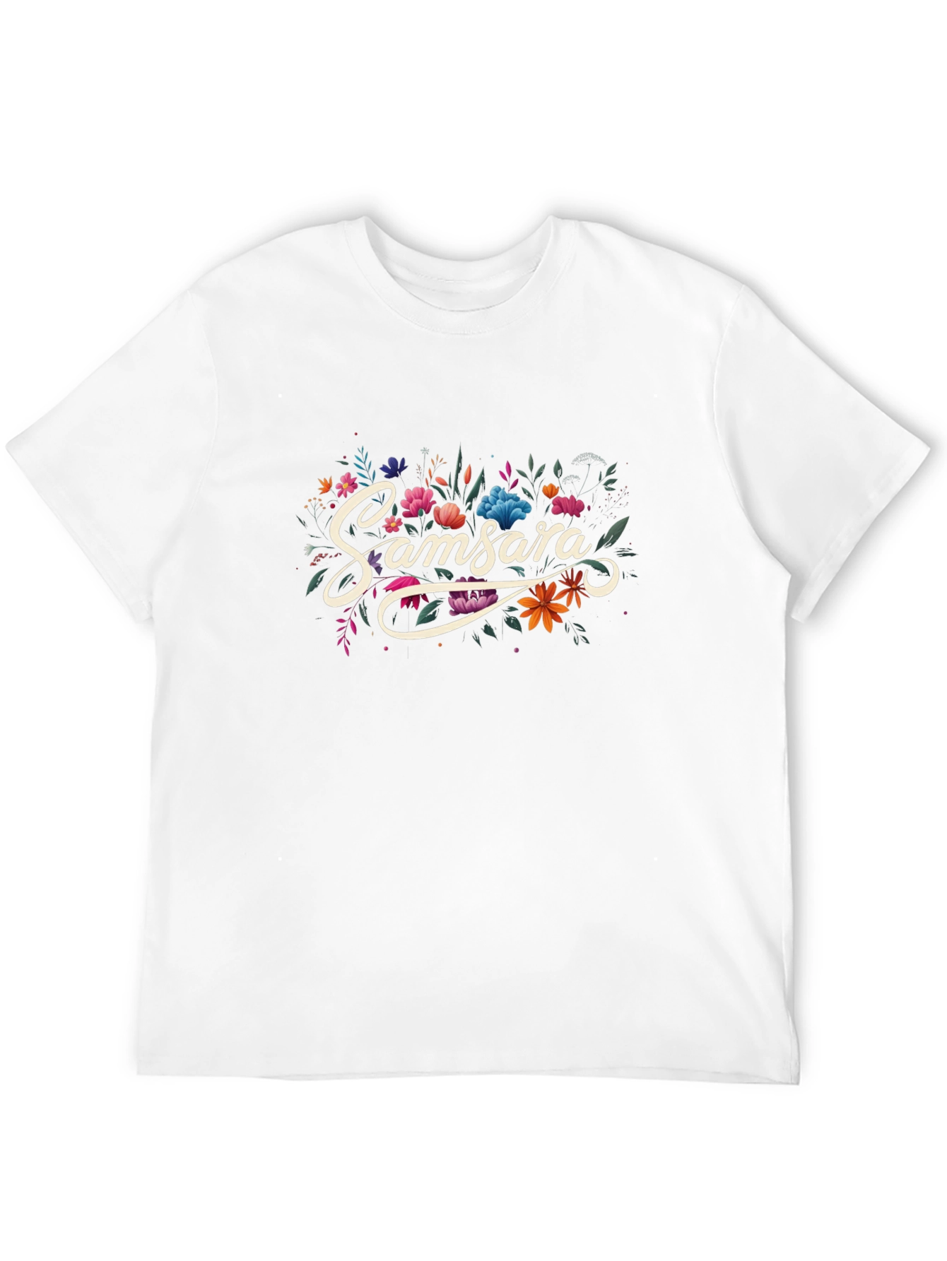 Samsara Floral Black T-Shirt