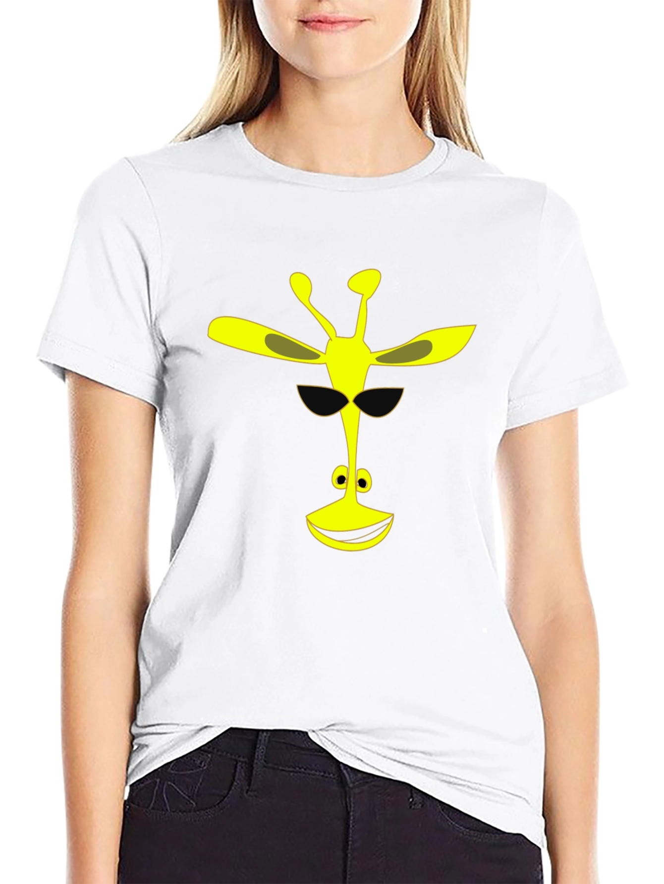 Cool Giraffe Black T-Shirt